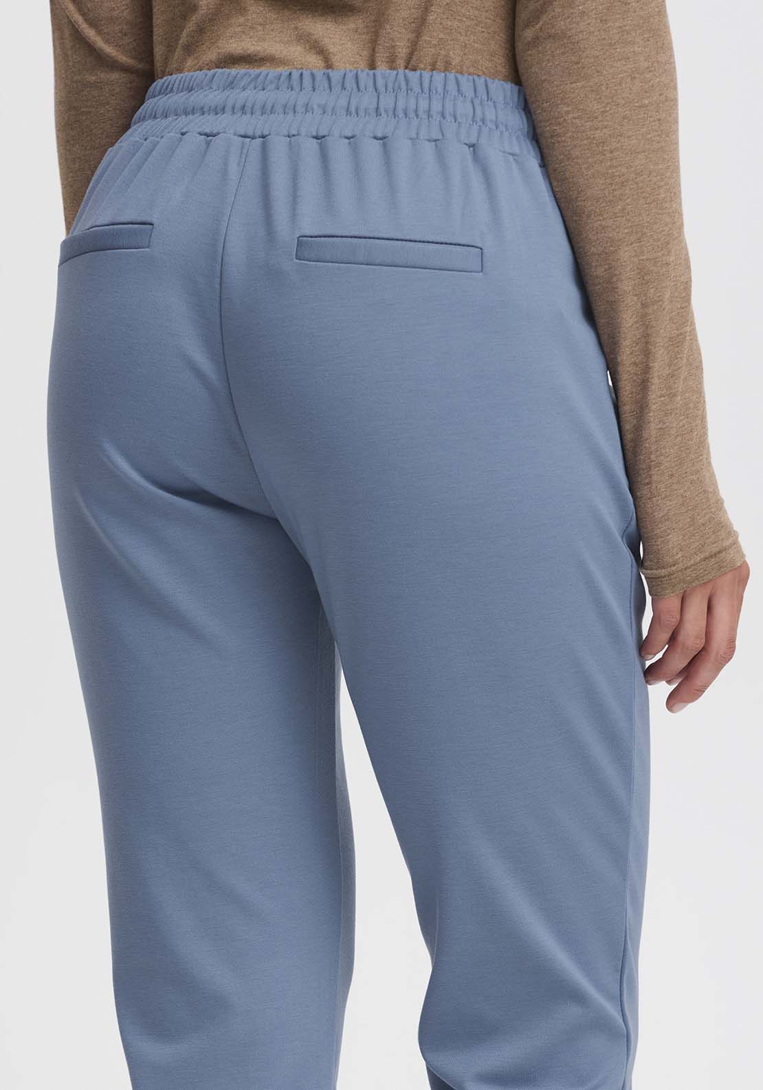 B Young Rizetta Crop Trousers - Blue Horizon 5 Shaws Department Stores