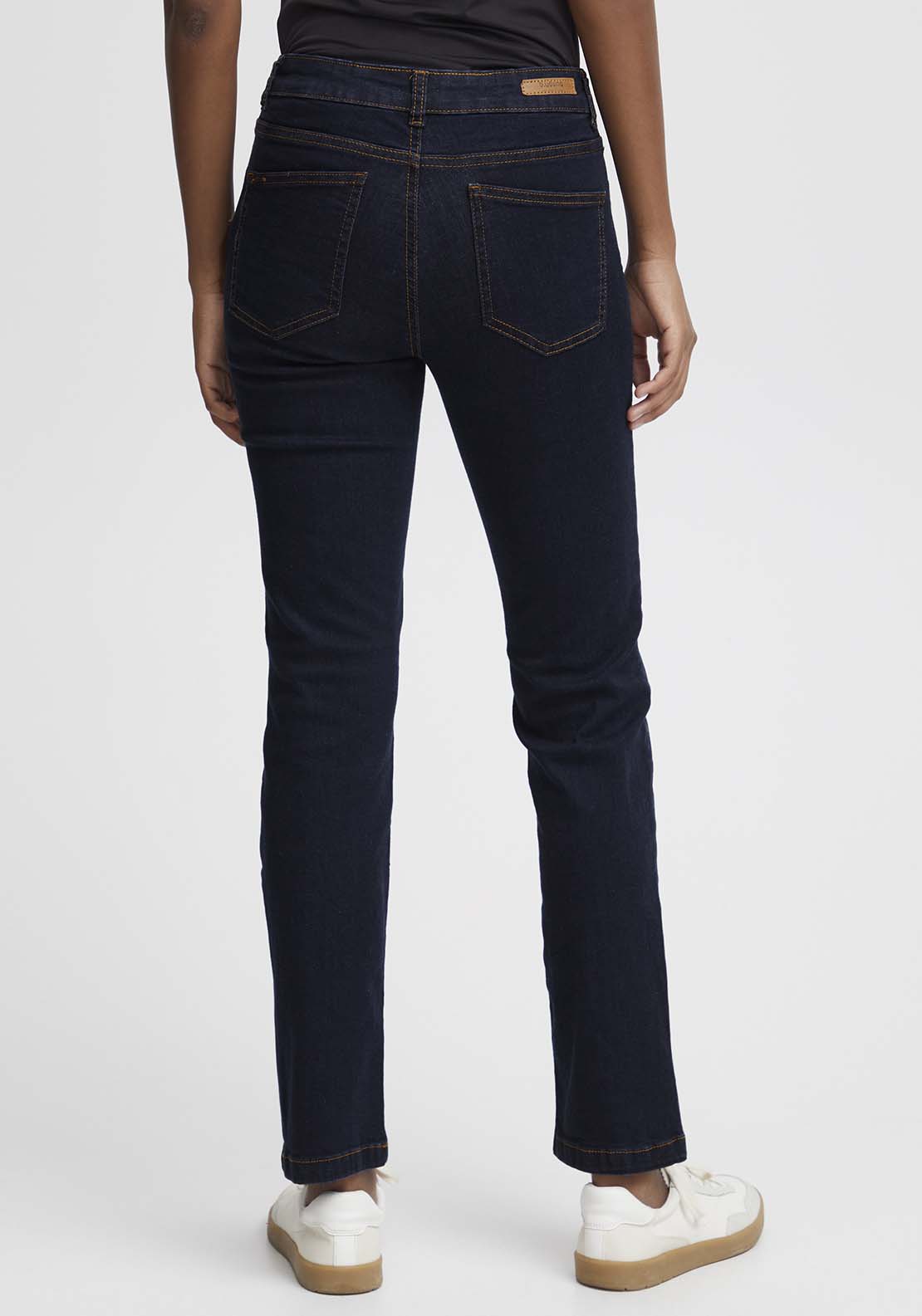 B Young Luni Straight Jeans - Dark Blue Denim 2 Shaws Department Stores