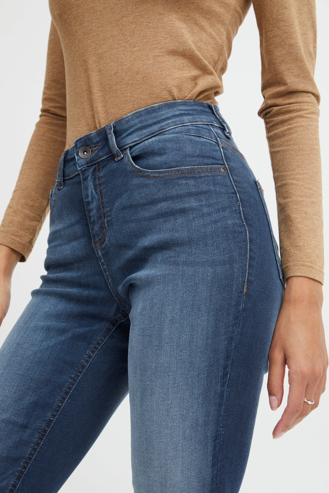 B Young Luni Straight Denim Jeans - Dark Ink 4 Shaws Department Stores