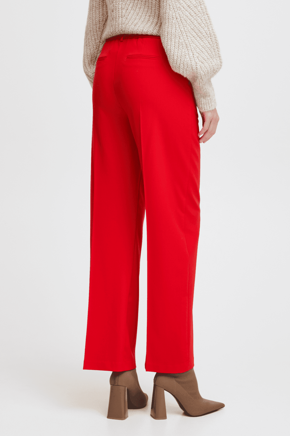 B.young Danta Wide Leg Pant - Red 2 Shaws Department Stores