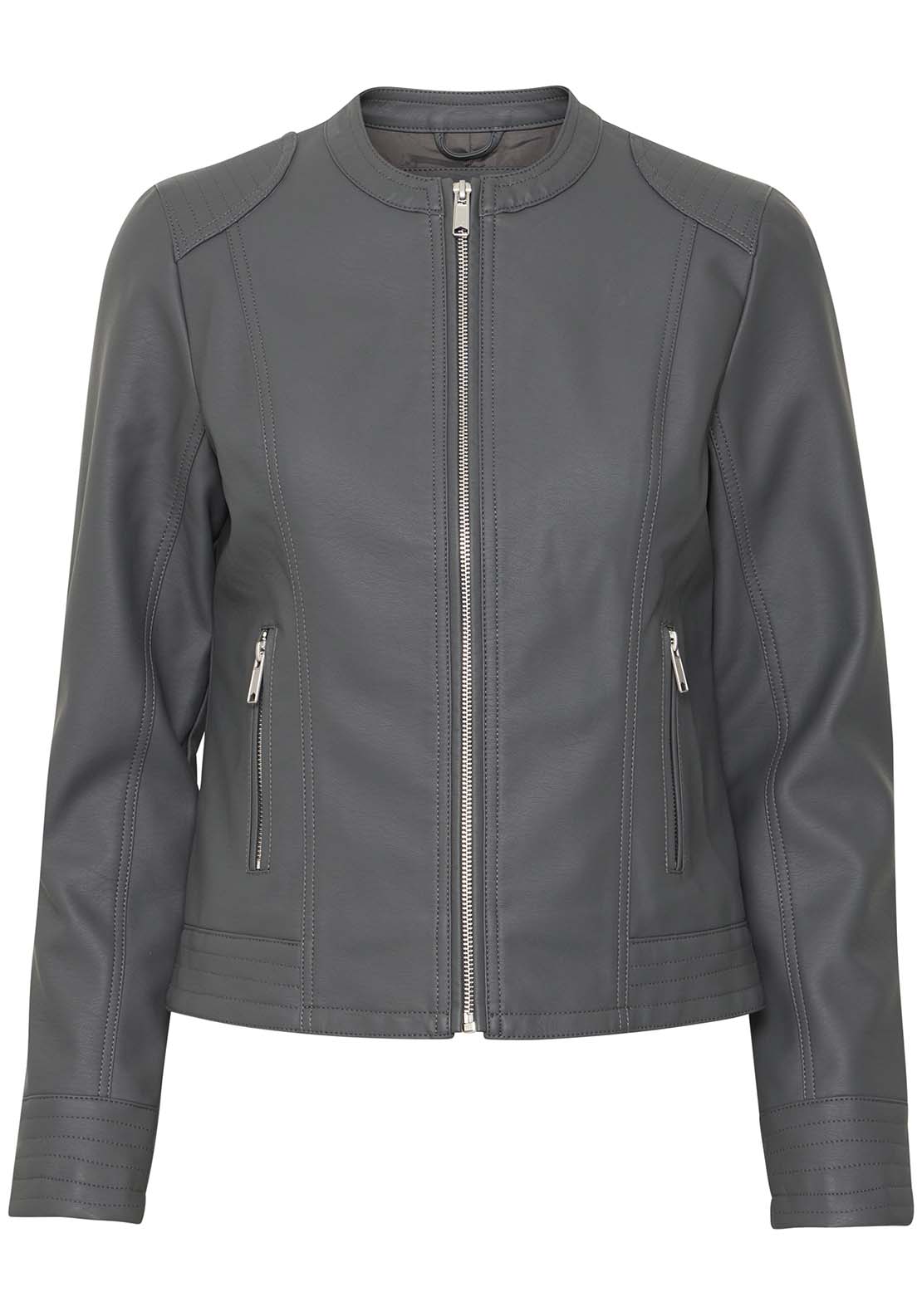 B Young Acom Long Sleeve Jacket - Asphalt 1 Shaws Department Stores