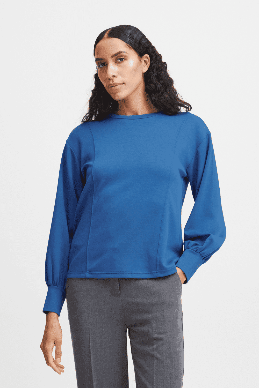 B.young Pusti O-Neck - Blue 1 Shaws Department Stores