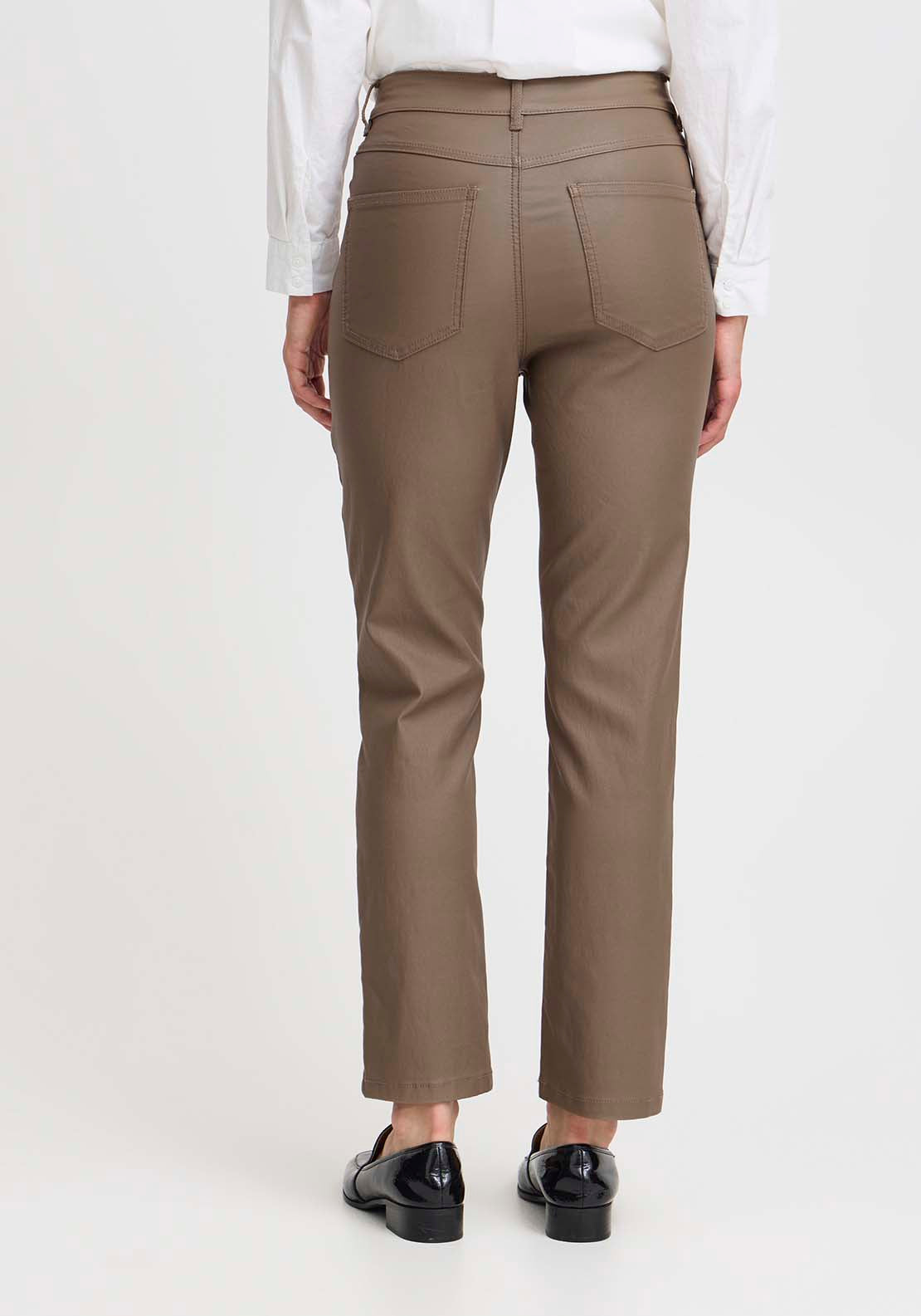B Young Kiko Casual Trousers - Walnut 3 Shaws Department Stores