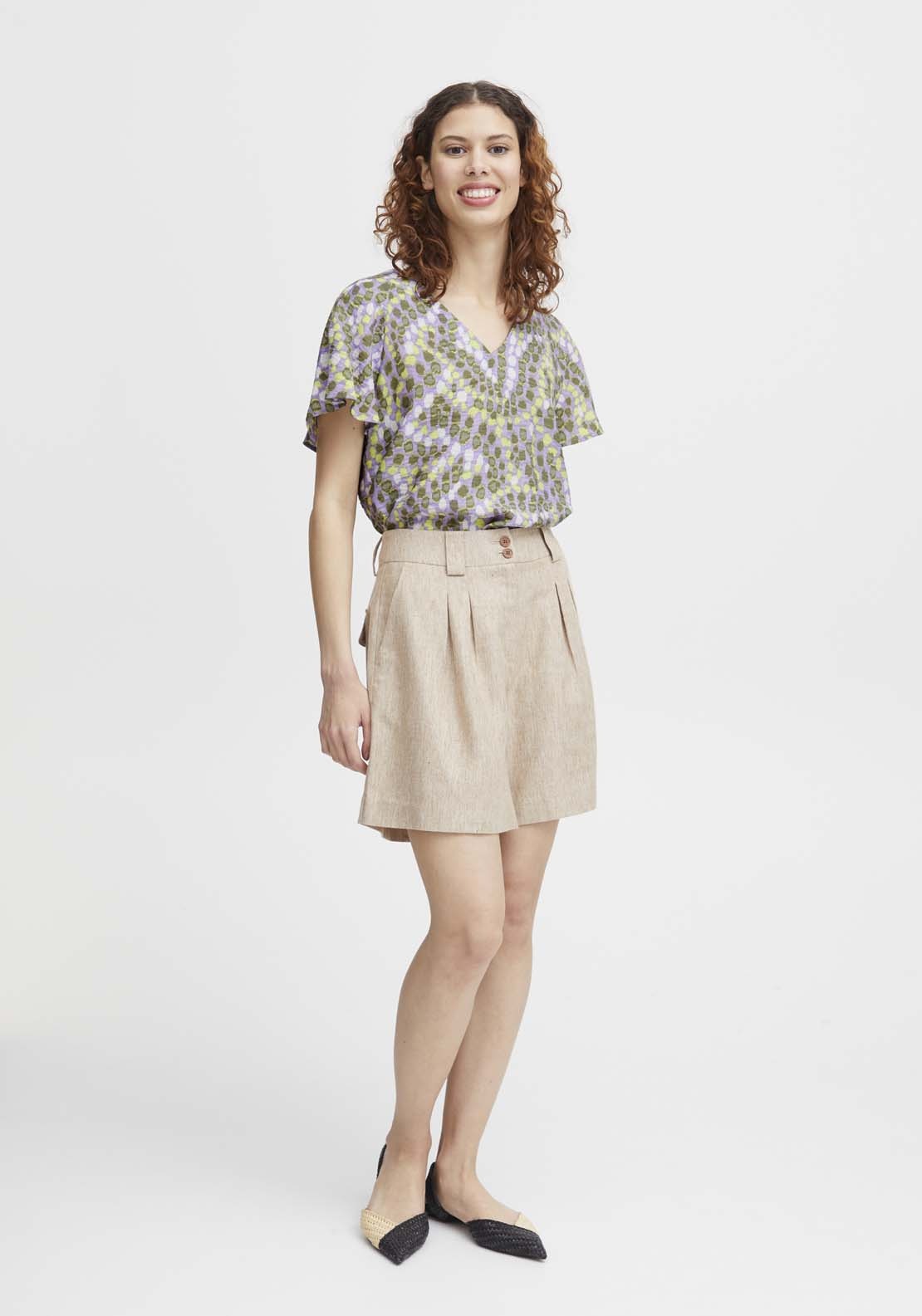 B.young Short Sleeve Blouse 4 Shaws Department Stores