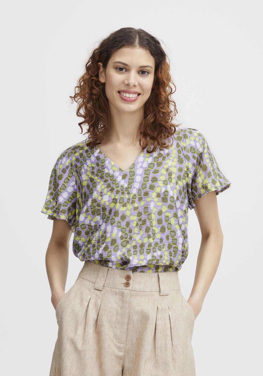 B.young Short Sleeve Blouse 1 Shaws Department Stores