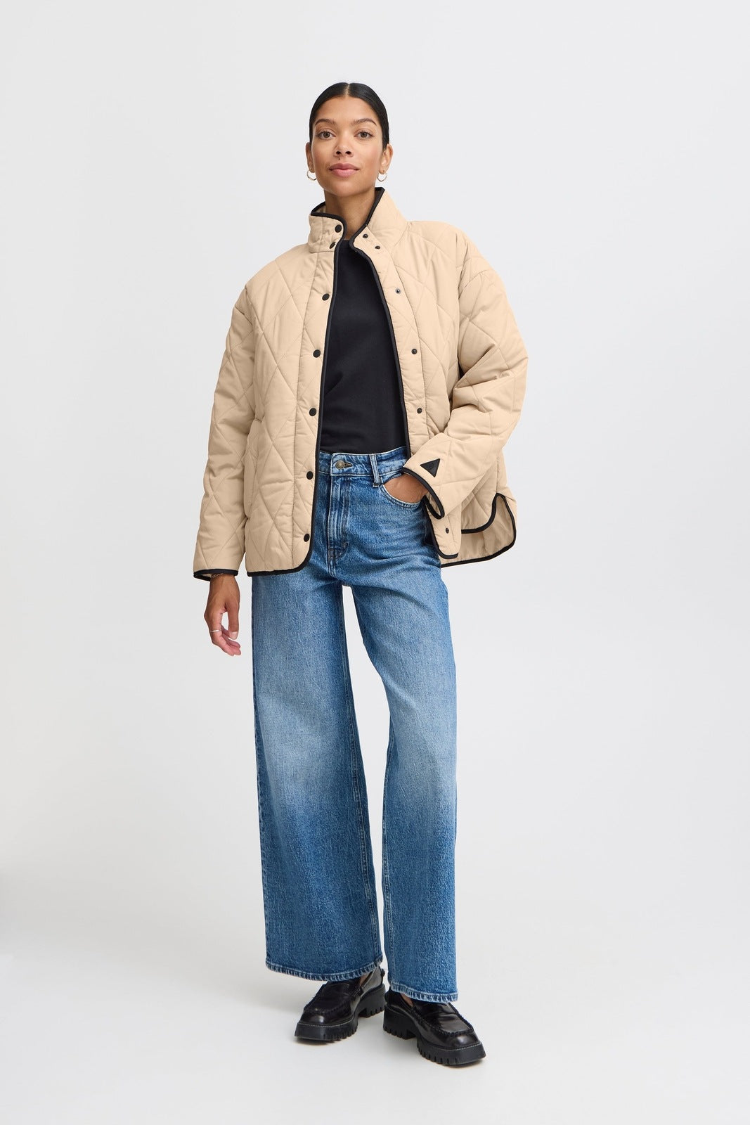 B Young Belis Long Sleeve Jacket - Humus 1 Shaws Department Stores