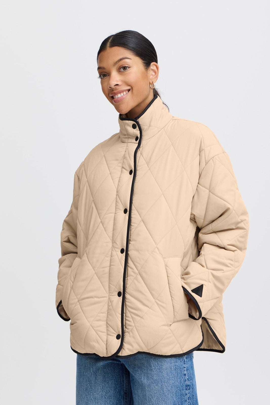 B Young Belis Long Sleeve Jacket - Humus 2 Shaws Department Stores