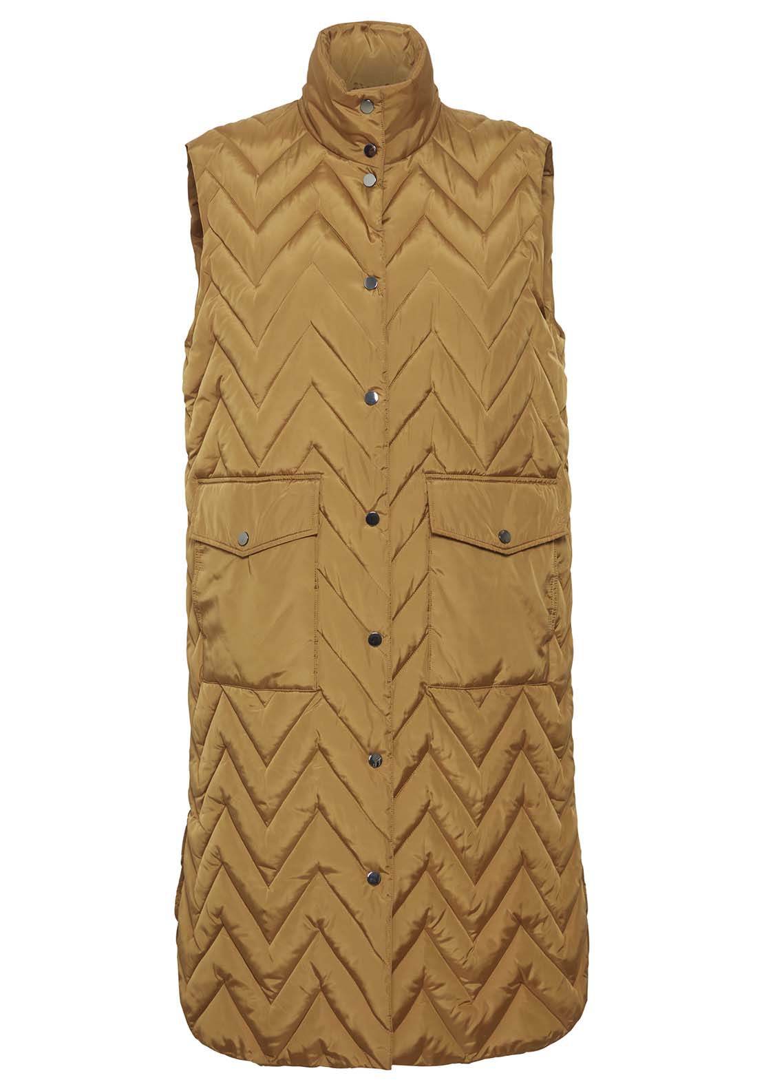 B Young Amaxa Waistcoat - Dull Gold 6 Shaws Department Stores