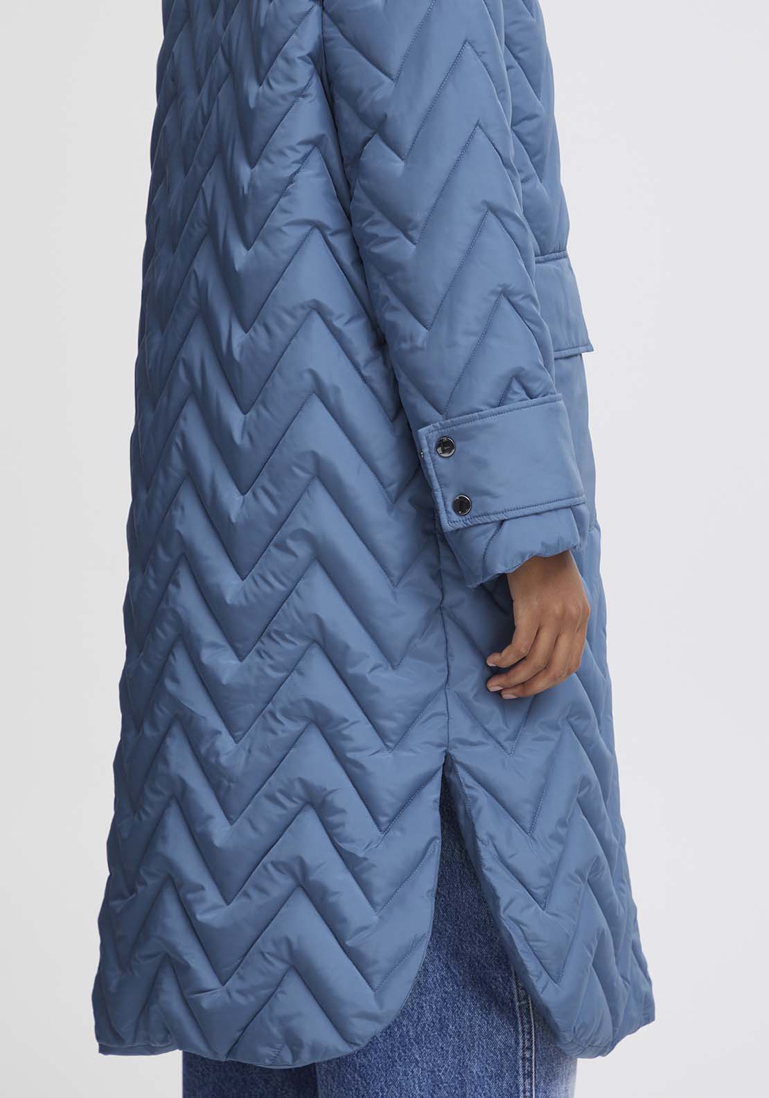 B Young Amaxa Long Sleeve Coat - Blue Horizon 5 Shaws Department Stores