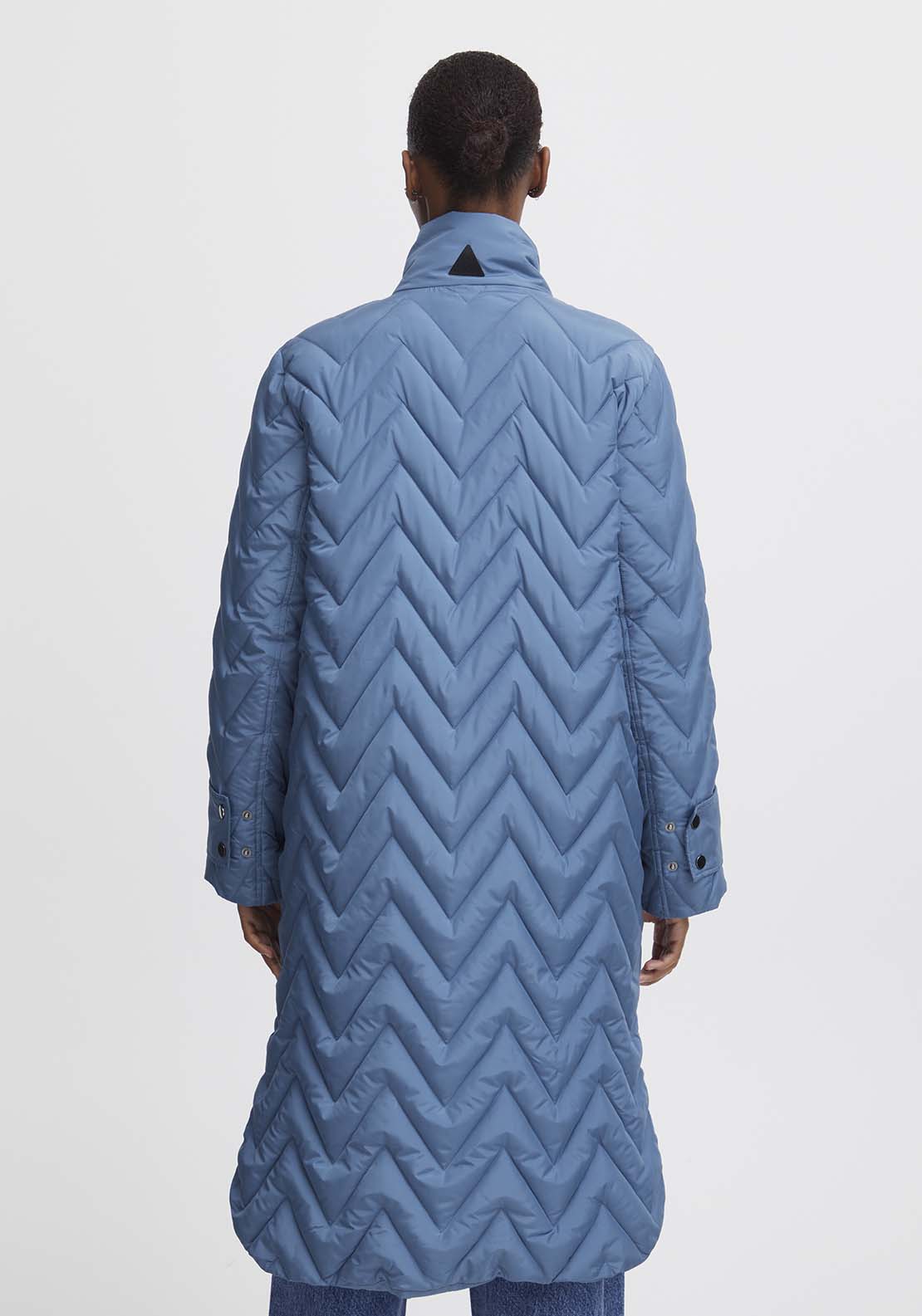 B Young Amaxa Long Sleeve Coat - Blue Horizon 3 Shaws Department Stores