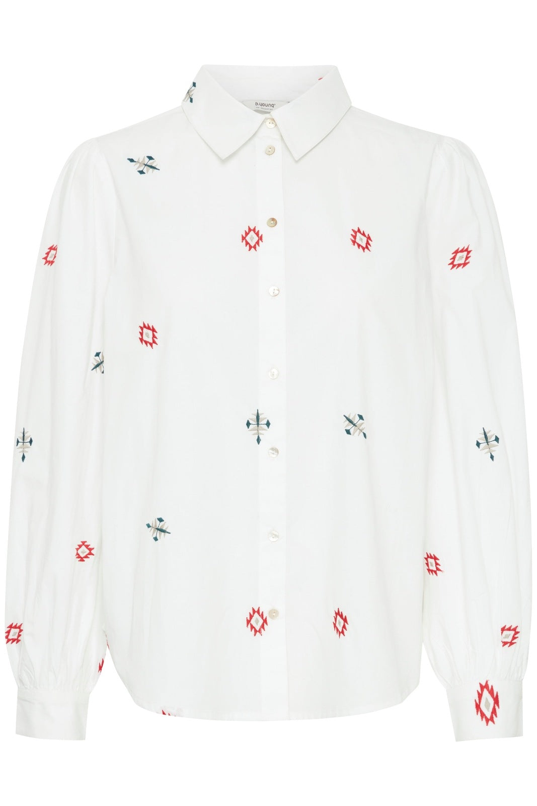 B Young Icia Long Sleeve Shirt - Sea Moss Mix 7 Shaws Department Stores