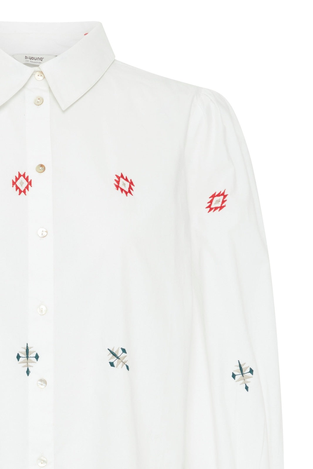 B Young Icia Long Sleeve Shirt - Sea Moss Mix 6 Shaws Department Stores