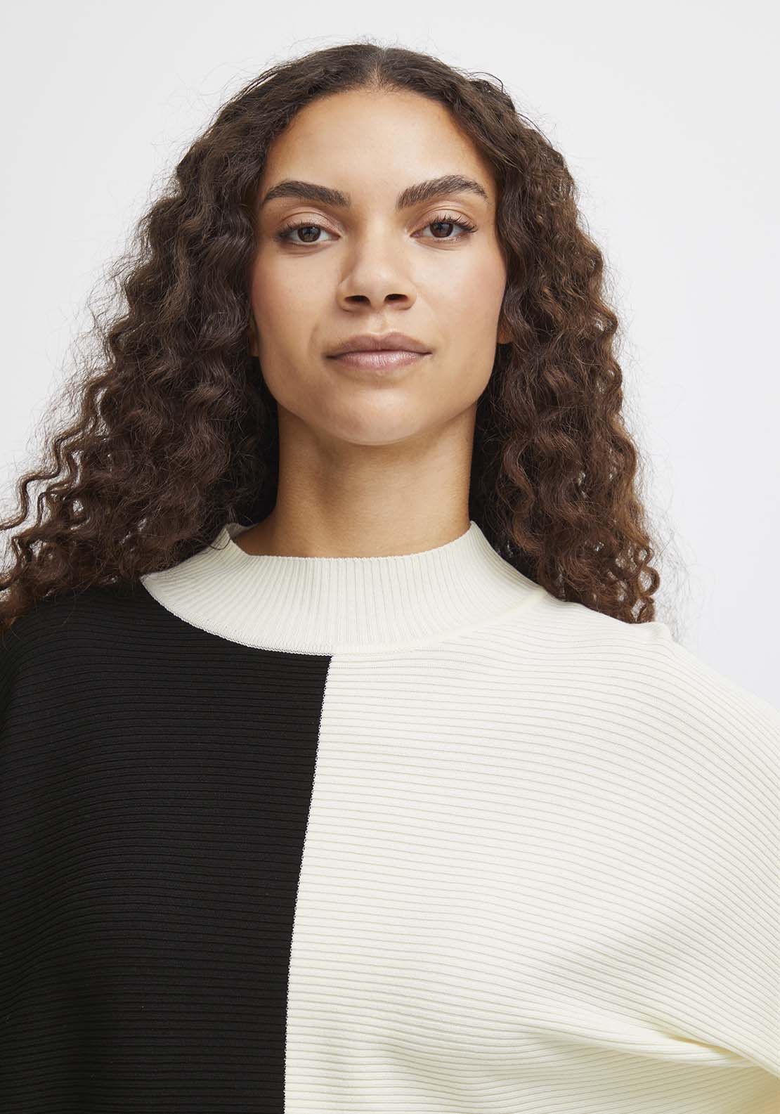 B Young Morla Rib Jumper - Birch Mix 4 Shaws Department Stores
