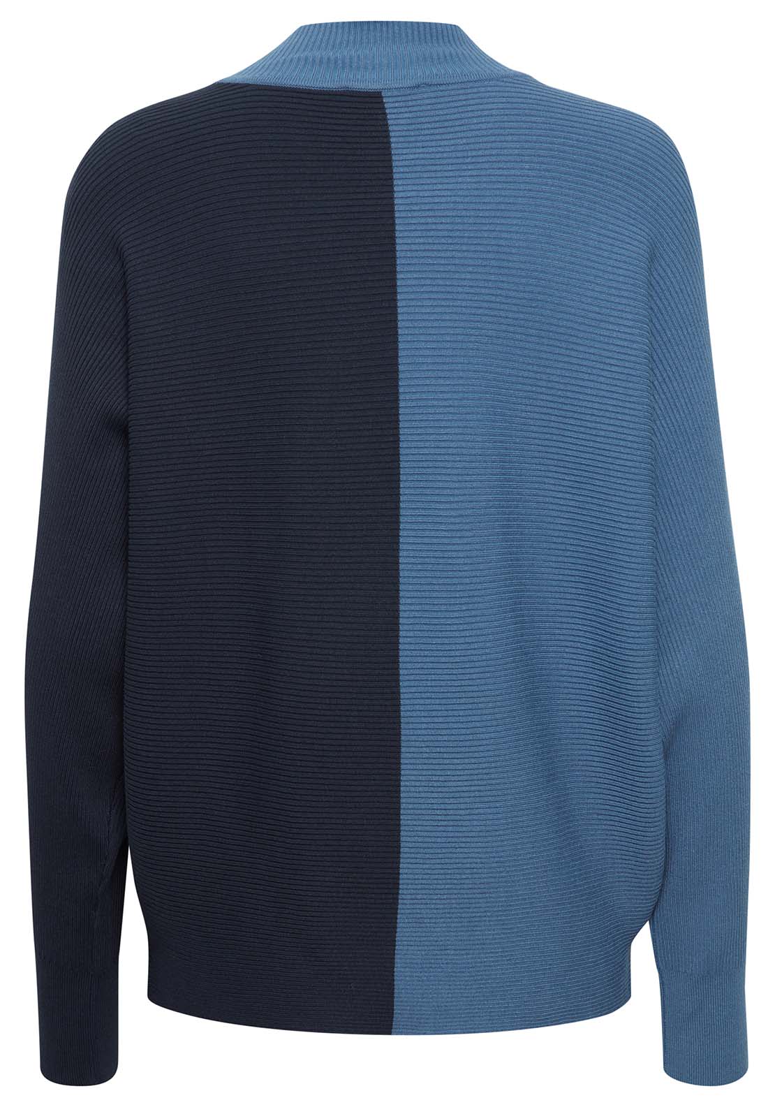 B Young Morla Rib Jumper - Blue Horizon Mix 8 Shaws Department Stores
