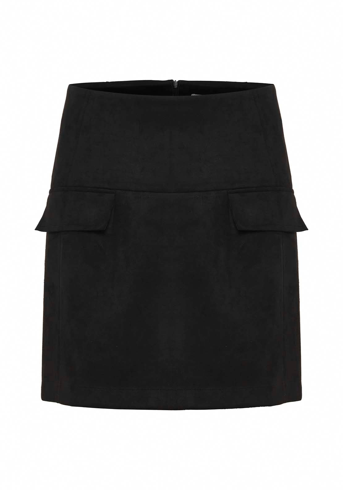 B Young Tomira Short Skirt - Black 6 Shaws Department Stores