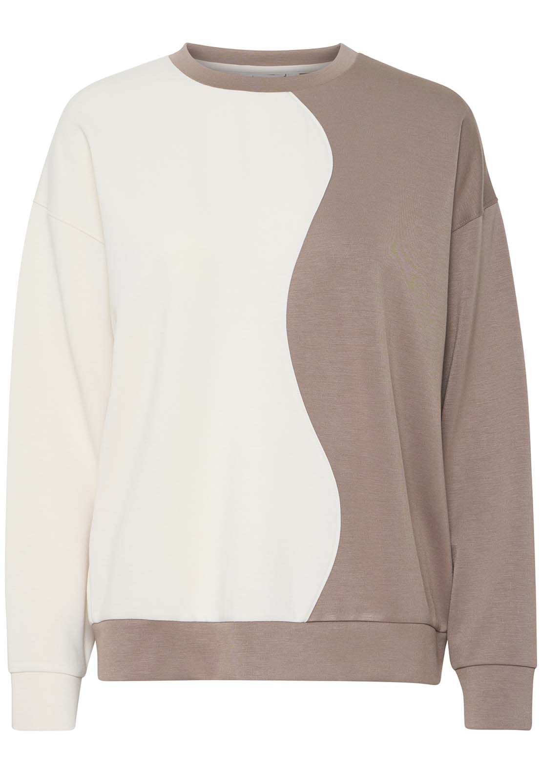 B Young Tullas Sweater - Walnut Mix 1 Shaws Department Stores