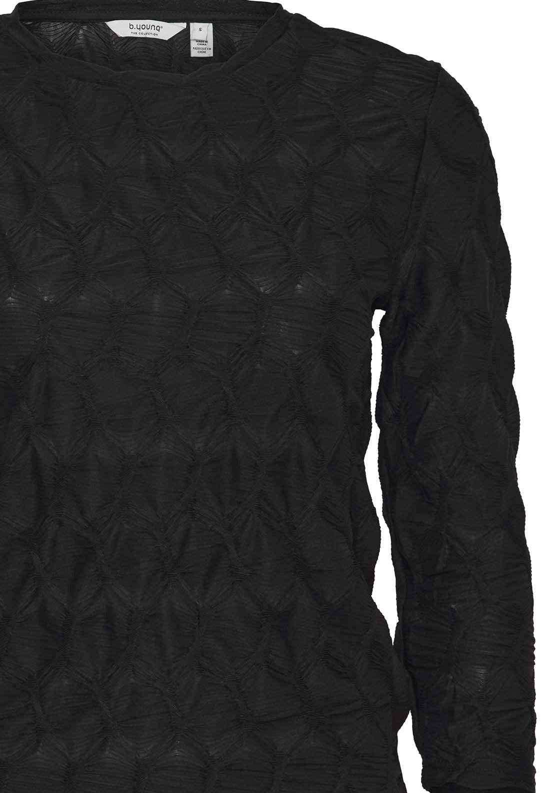 B Young Taryn 3/4 Sleeve T-Shirt - Black 3 Shaws Department Stores
