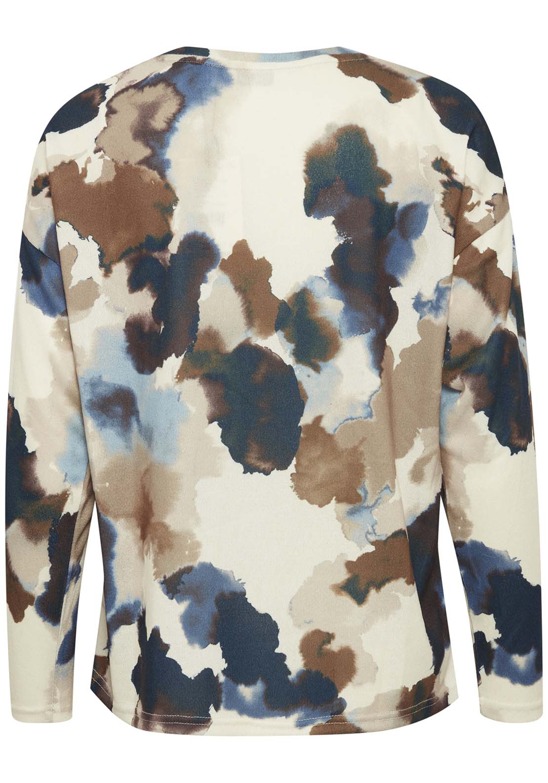 B Young Pieta Crew T-Shirt - Birch Watercolor Mix 6 Shaws Department Stores