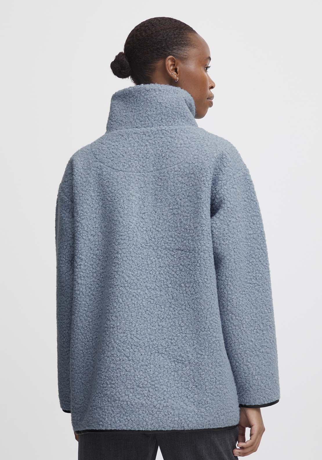 B Young Cidan Pullover - Dusty Blue 3 Shaws Department Stores