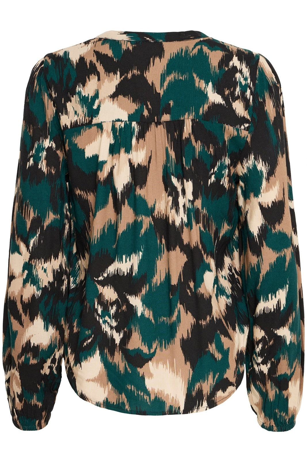 B Young Josa Long Sleeve Blouse - Sea Moss Flower Mix 8 Shaws Department Stores