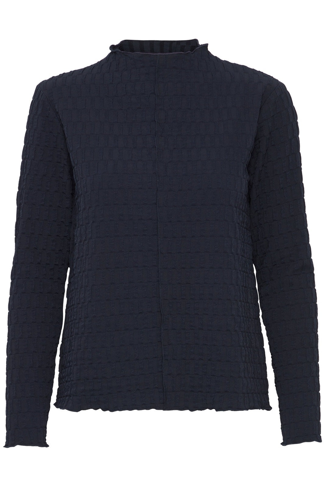 B Young Frai Long Sleeve Blouse - Navy Blazer 1 Shaws Department Stores