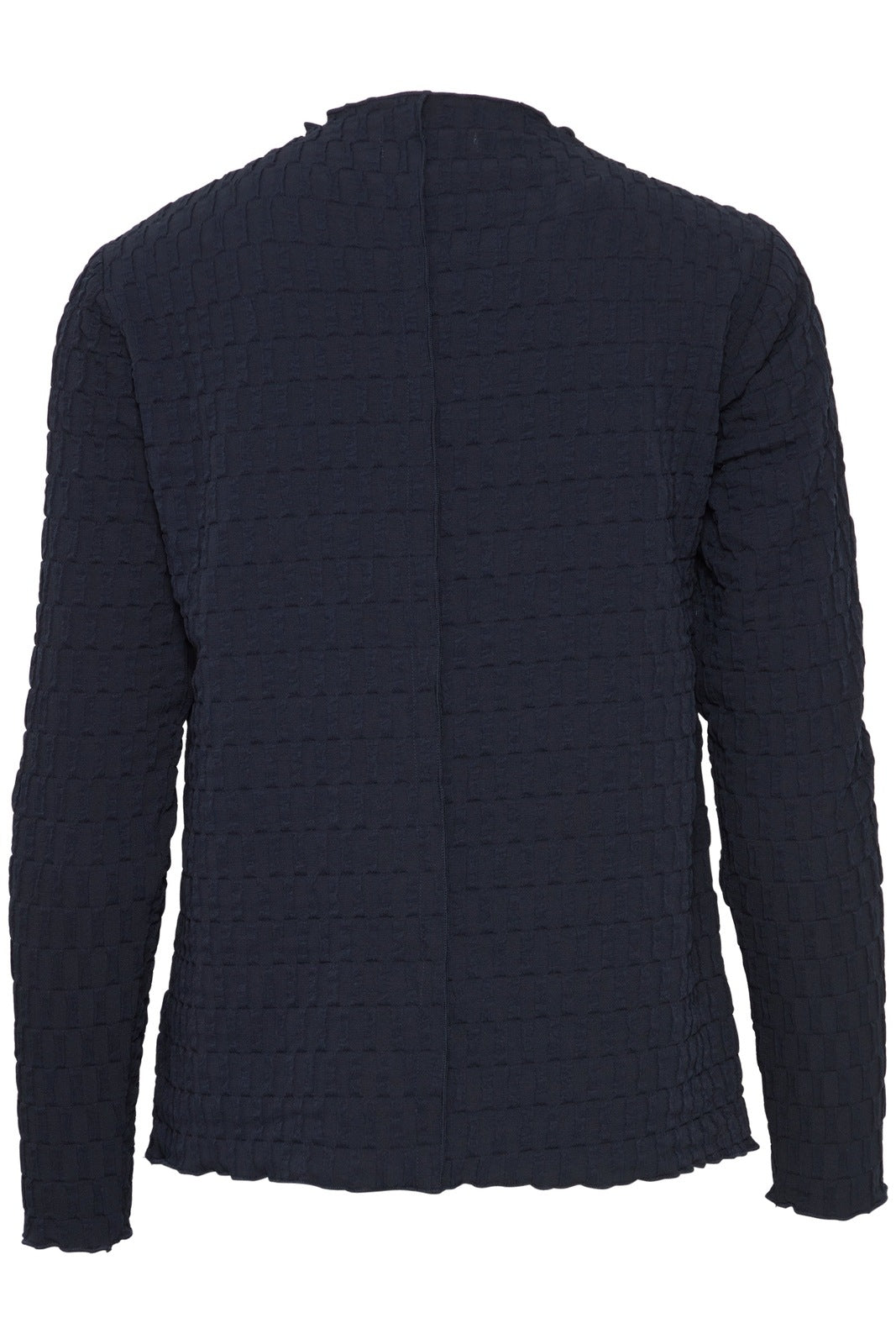 B Young Frai Long Sleeve Blouse - Navy Blazer 3 Shaws Department Stores