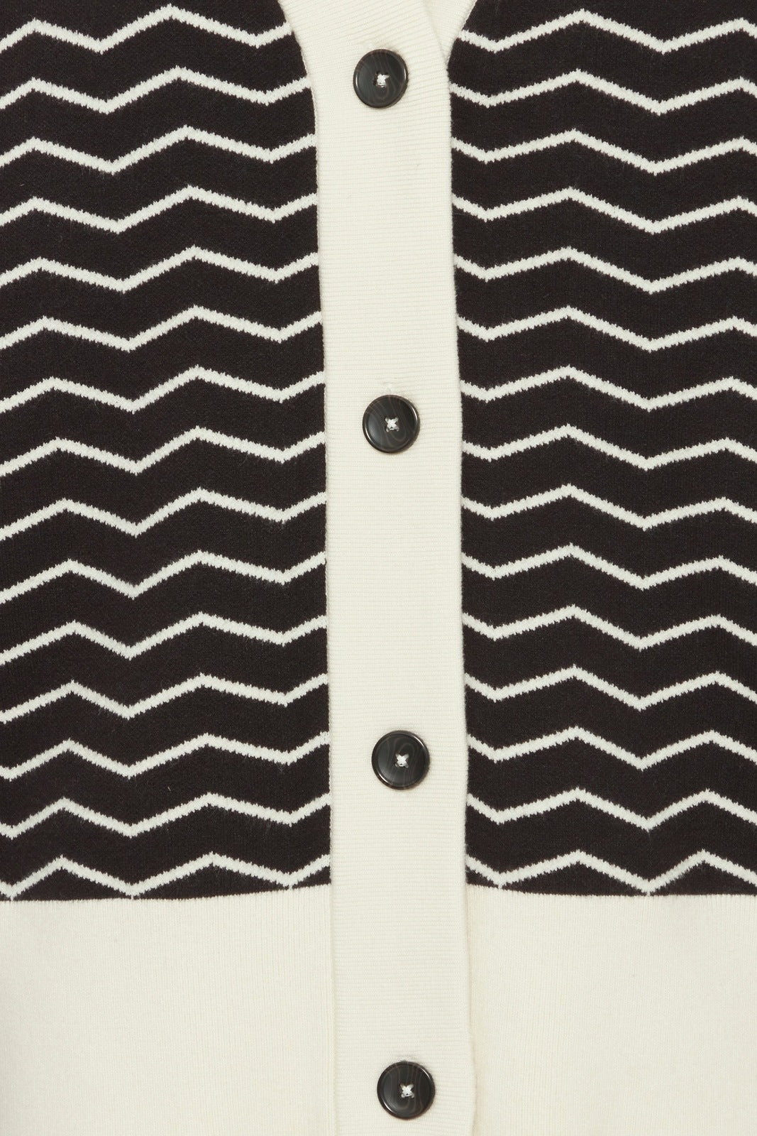 B Young Otari Zig Zag Knit Cardigan - Black Mix 8 Shaws Department Stores