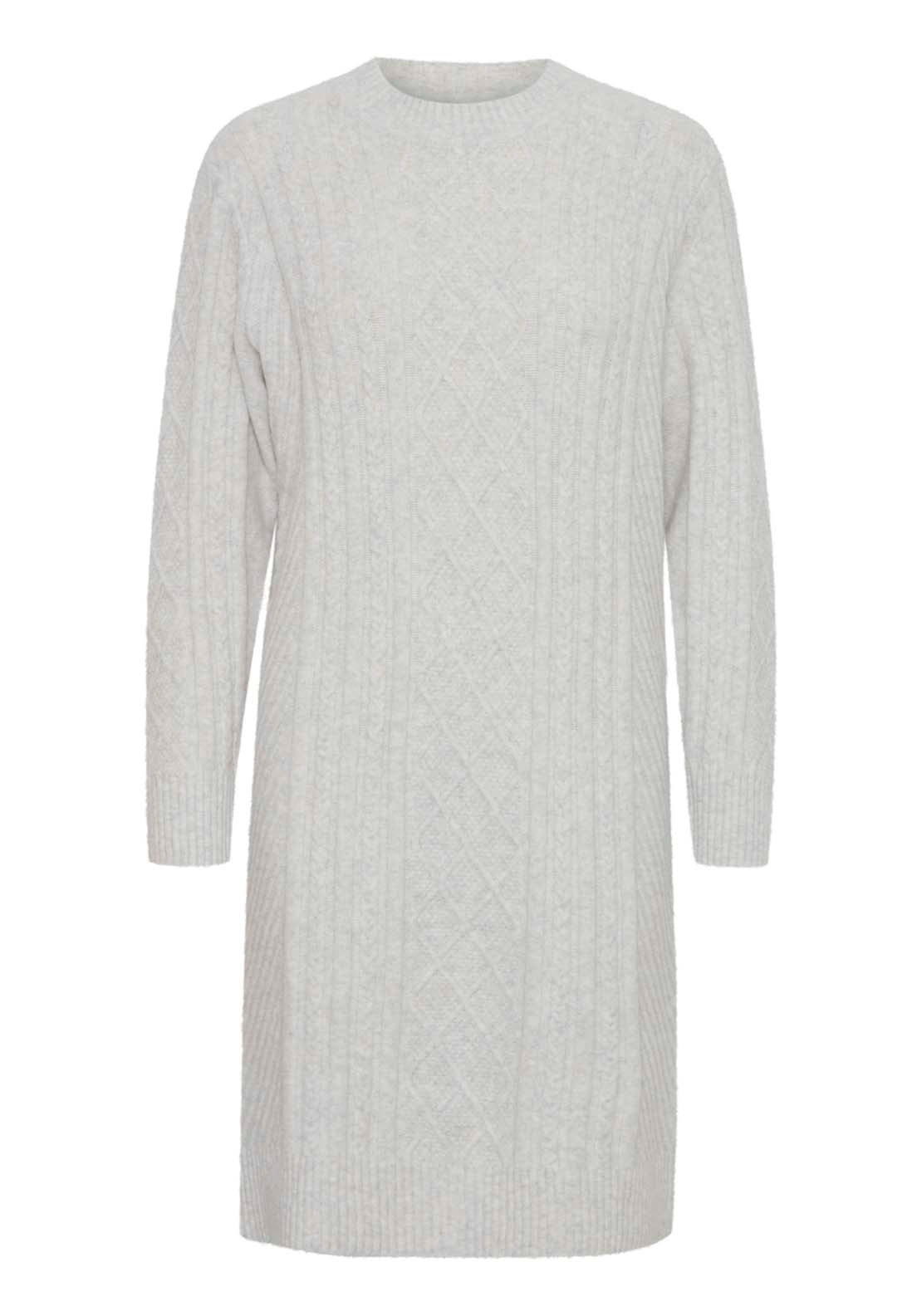 B Young Knit Dress - Marshmallow Melange 1 Shaws Department Stores