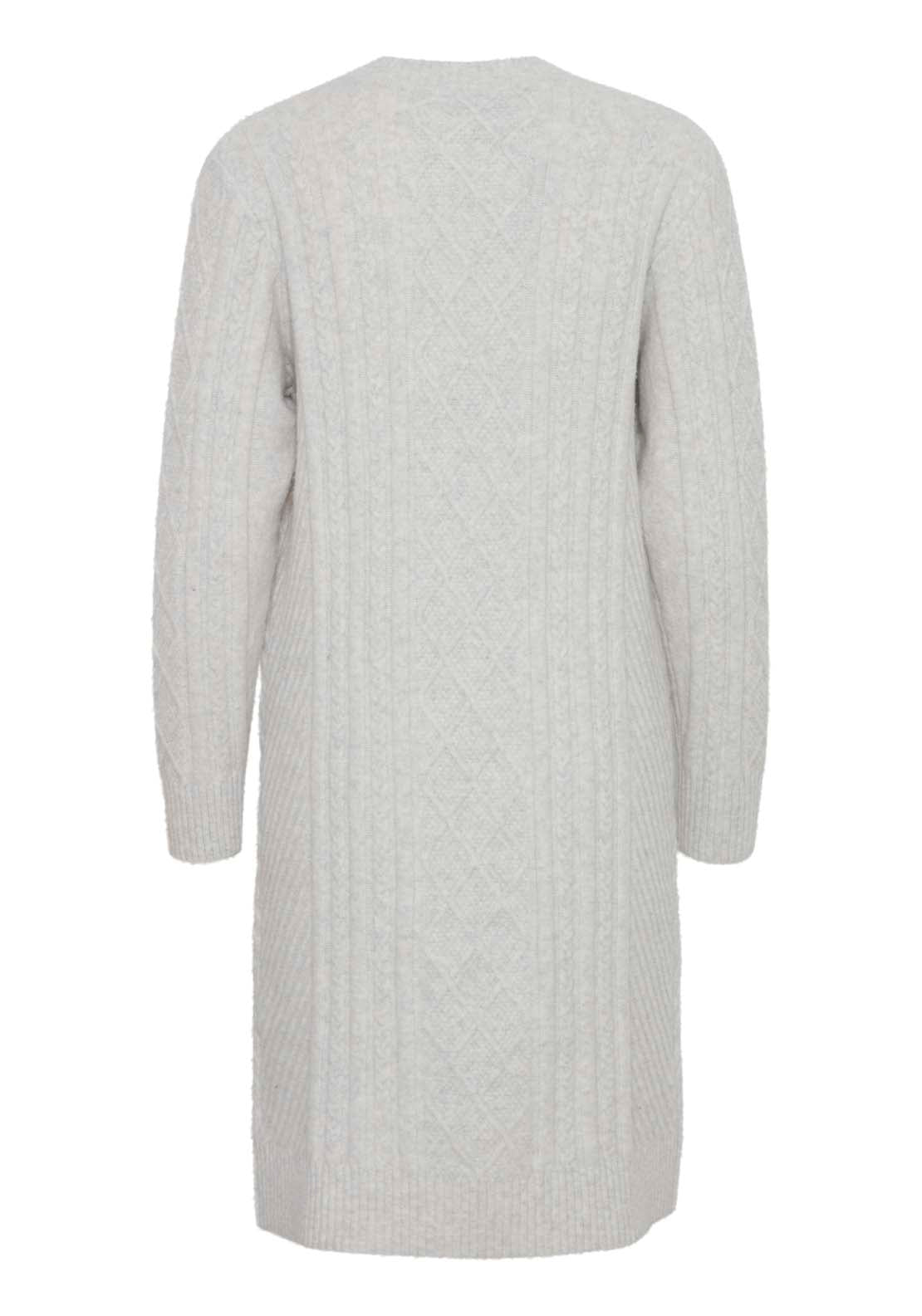 B Young Knit Dress - Marshmallow Melange 3 Shaws Department Stores