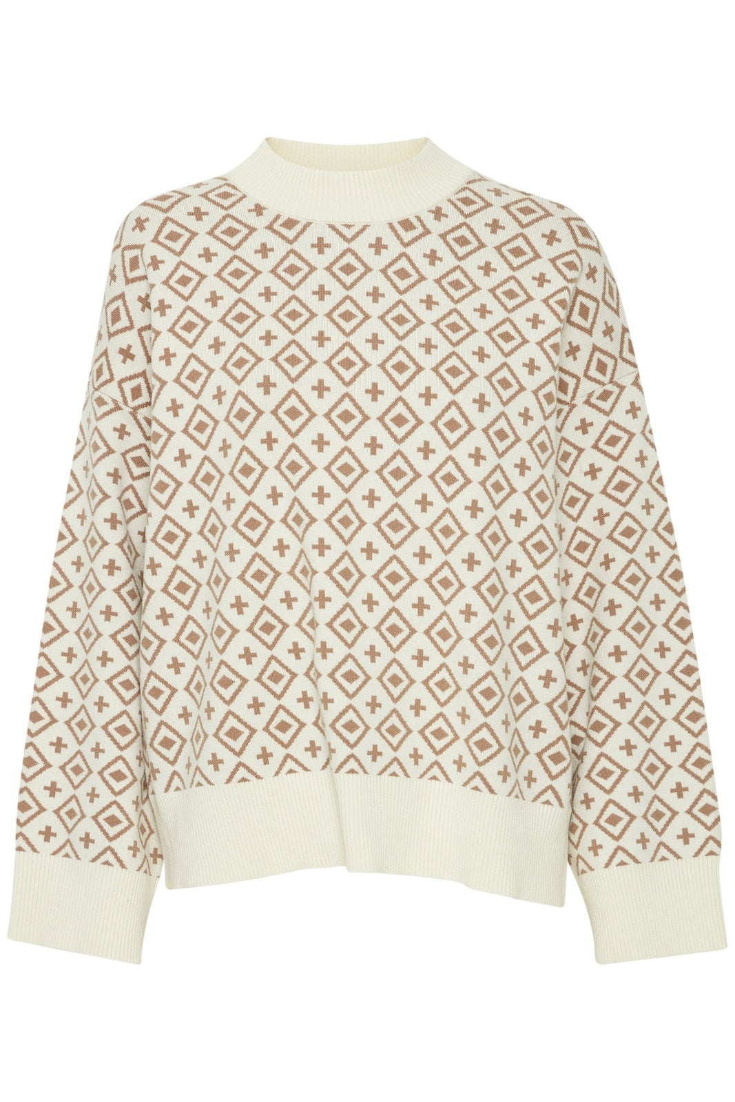 B Young Miran Knit Jumper - Sepia Tint Mix 6 Shaws Department Stores