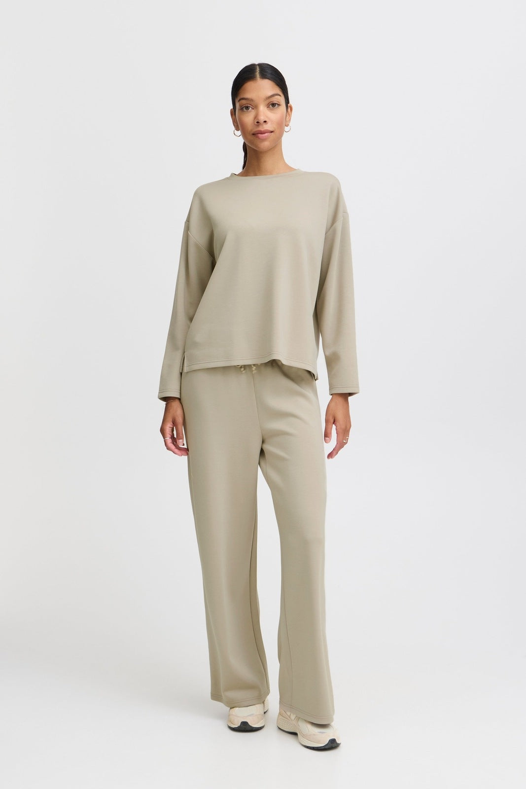 B Young Pusti Long Sleeve Top - String 3 Shaws Department Stores