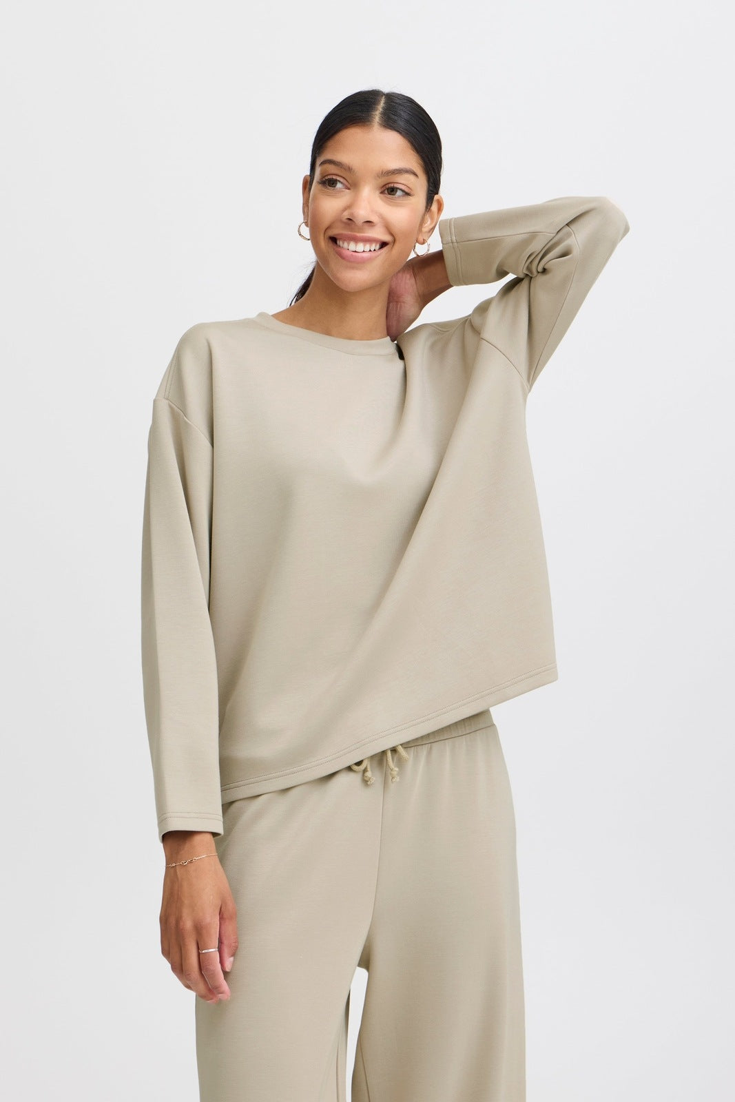 B Young Pusti Long Sleeve Top - String 1 Shaws Department Stores