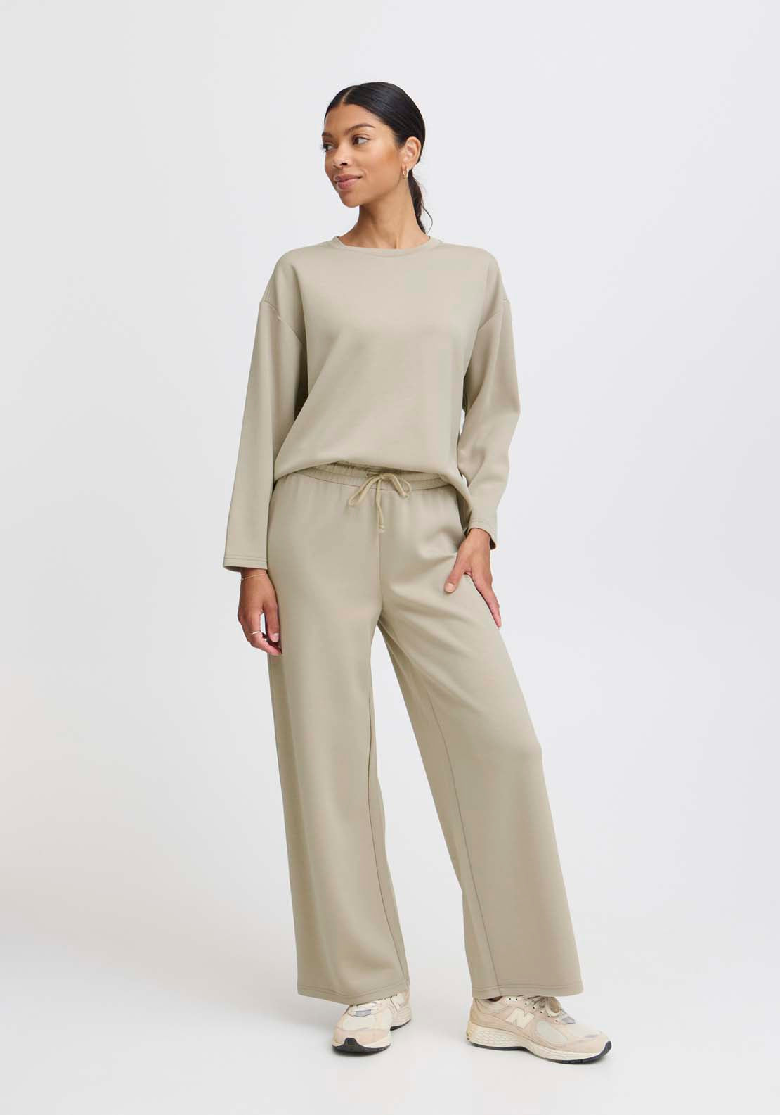 B Young Pusti Jersey Trousers - String 3 Shaws Department Stores