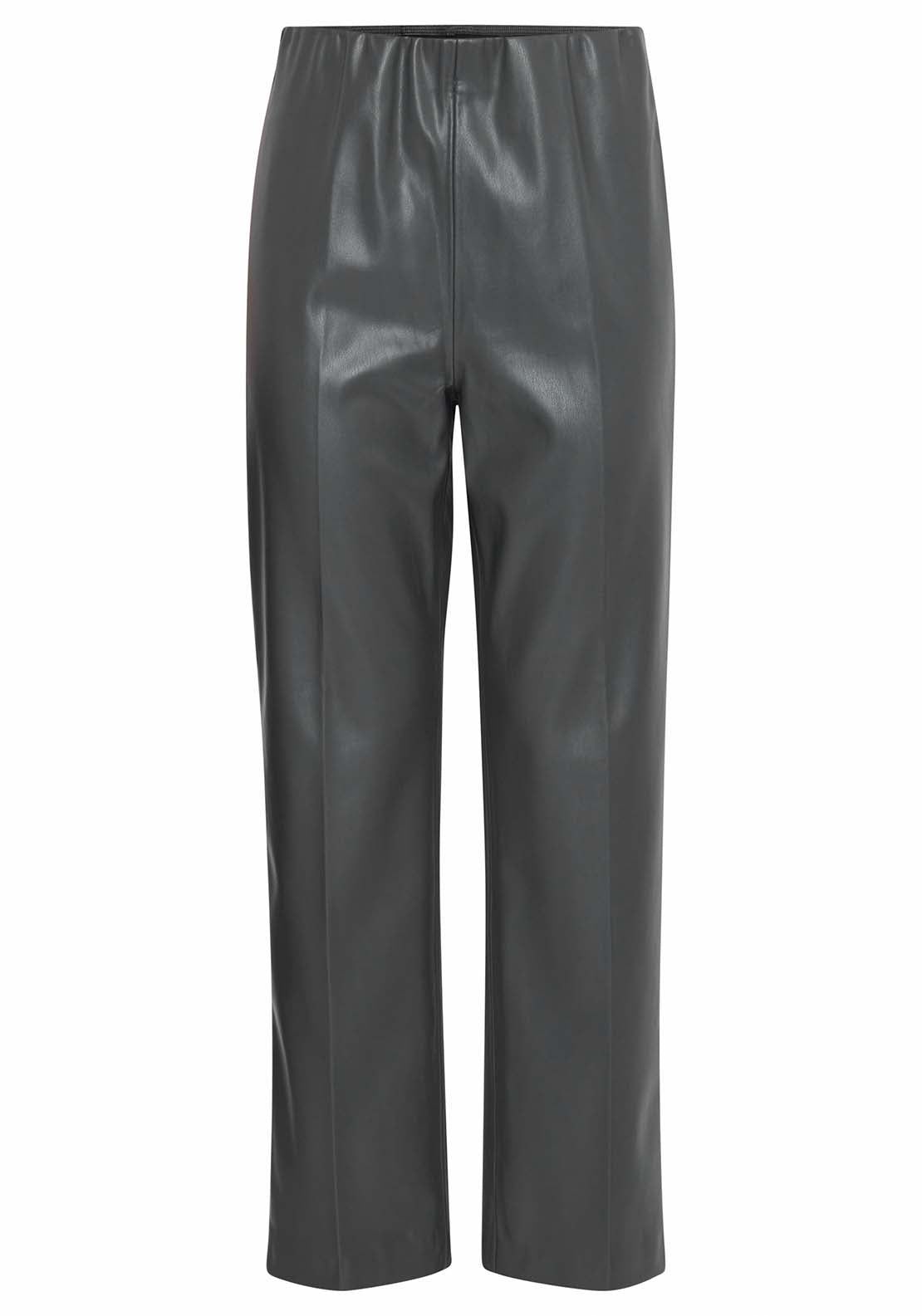 B Young Daja Straight Trousers - Asphalt 1 Shaws Department Stores