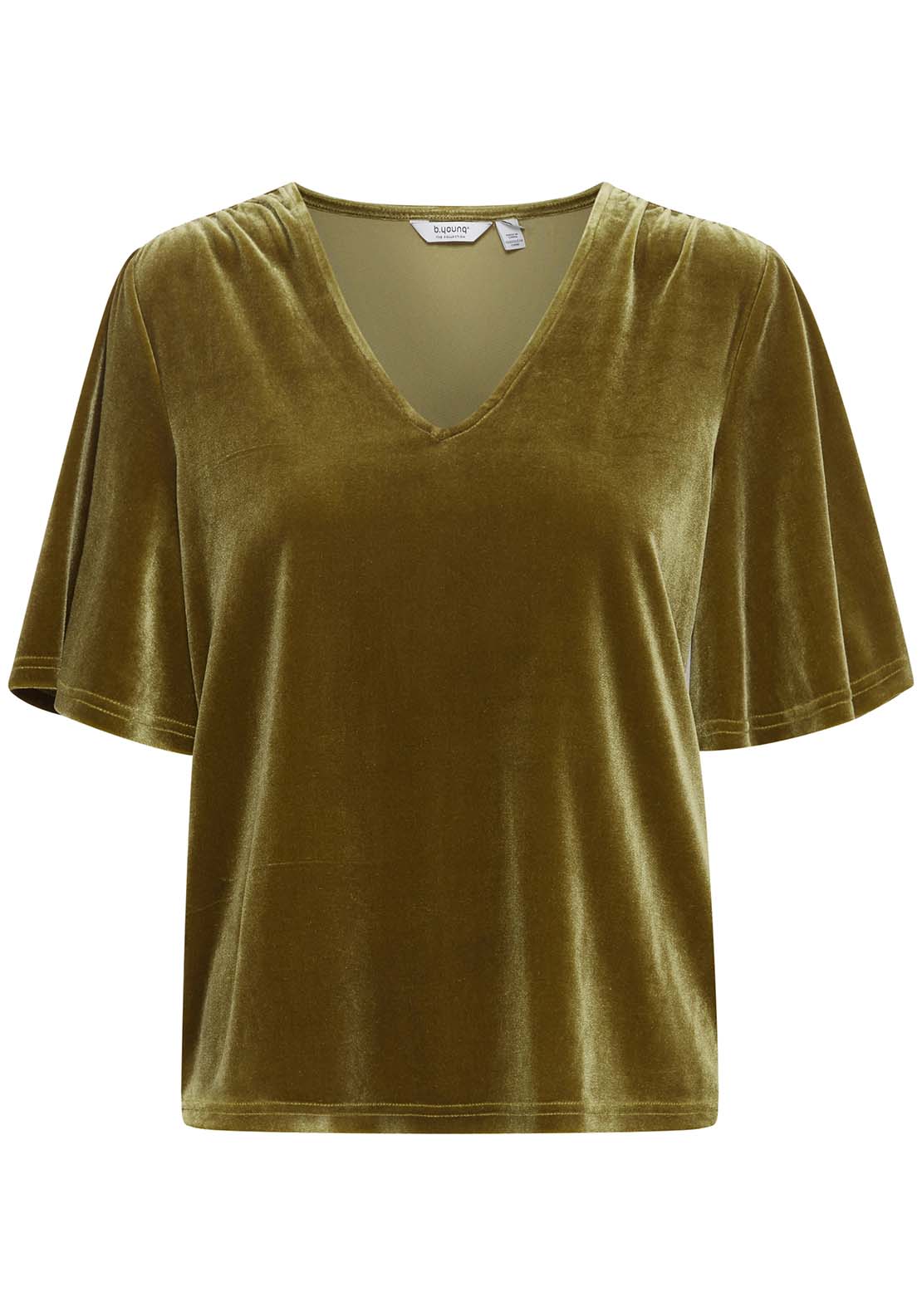 B Young Perlina Top - Fir Green 1 Shaws Department Stores