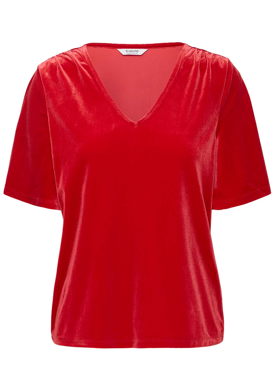 B Young Perlina Top - Haute Red 1 Shaws Department Stores