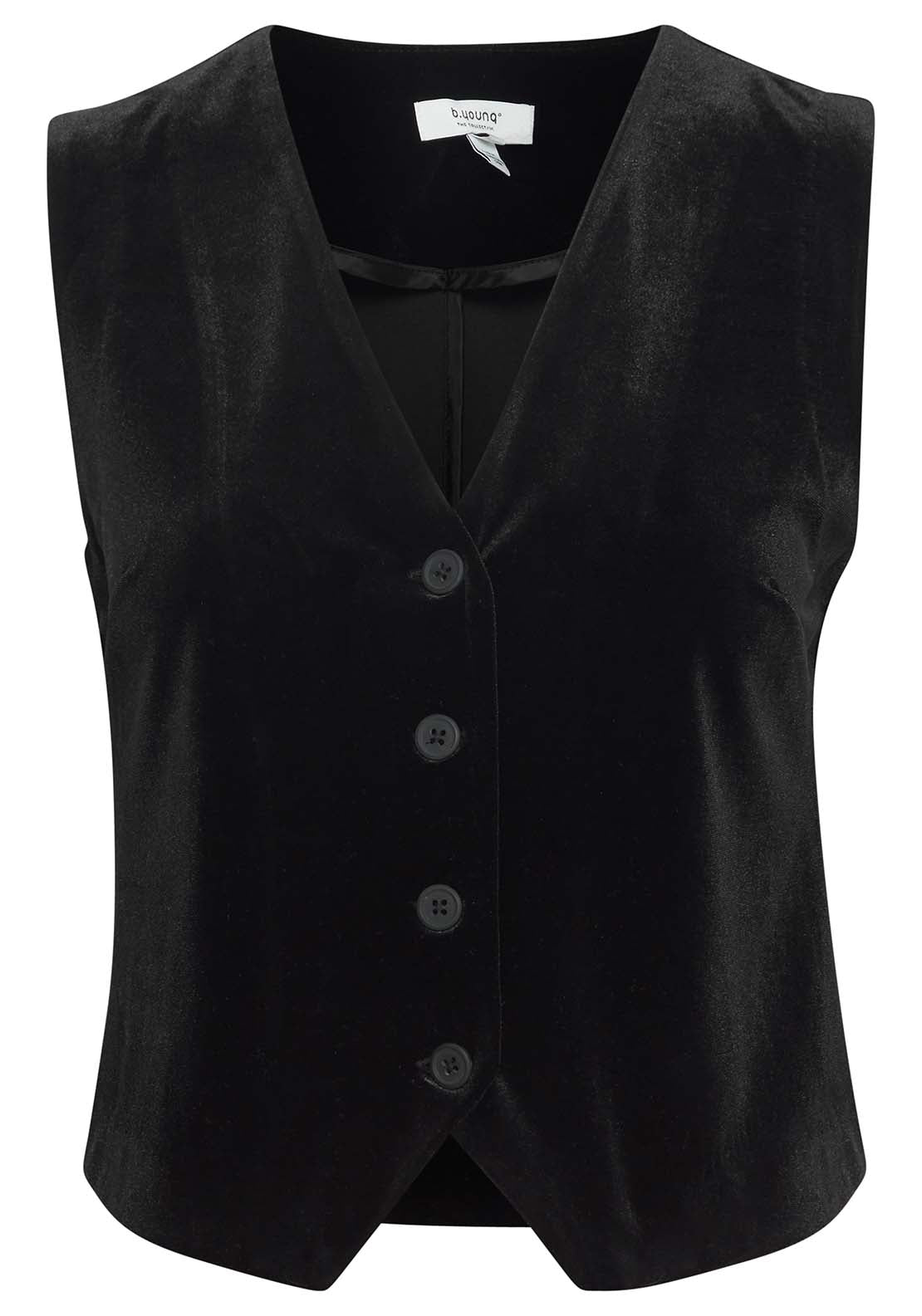 B Young Perlina Vest - Black 2 Shaws Department Stores