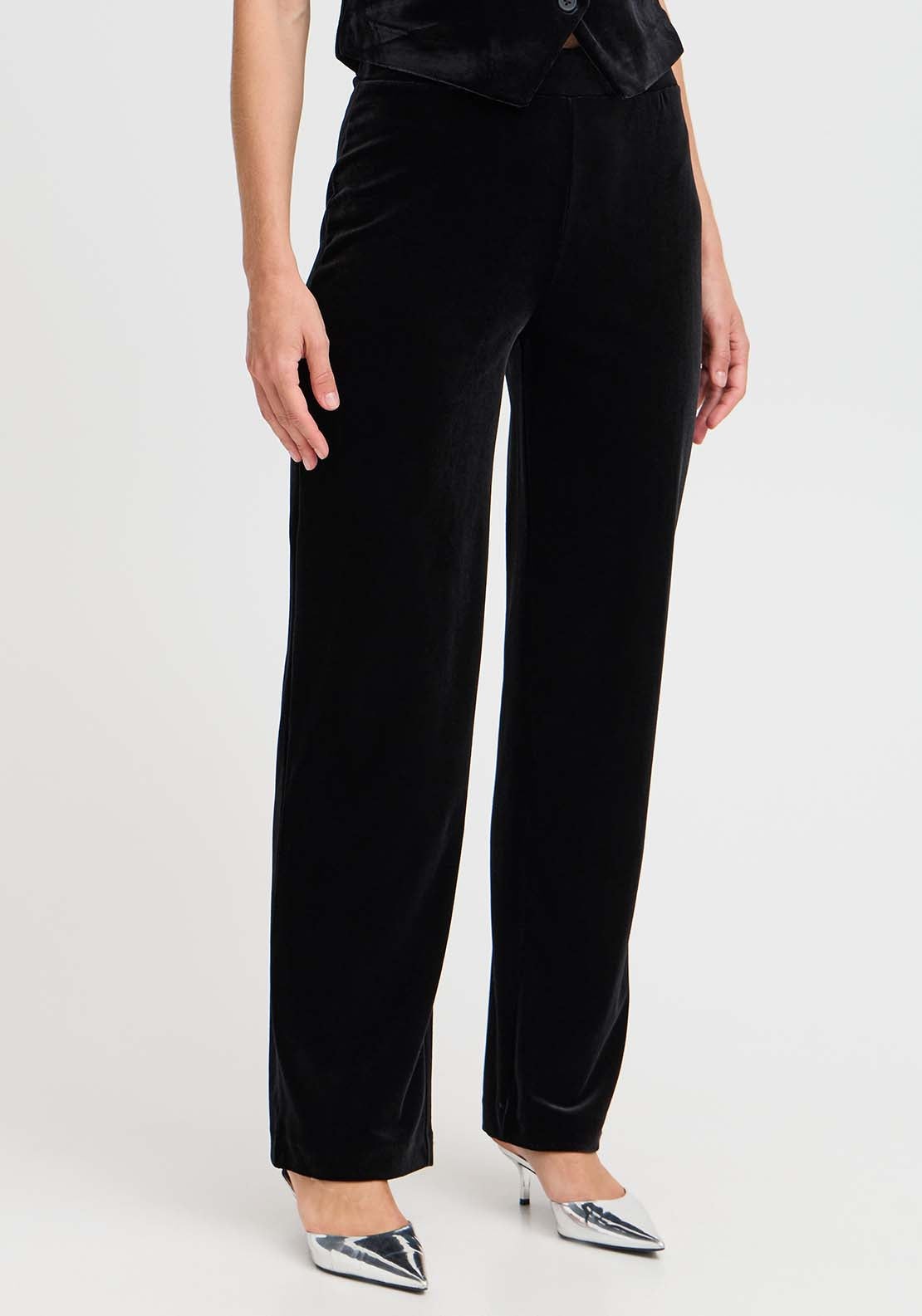 B Young Perlina Trousers - Black 1 Shaws Department Stores