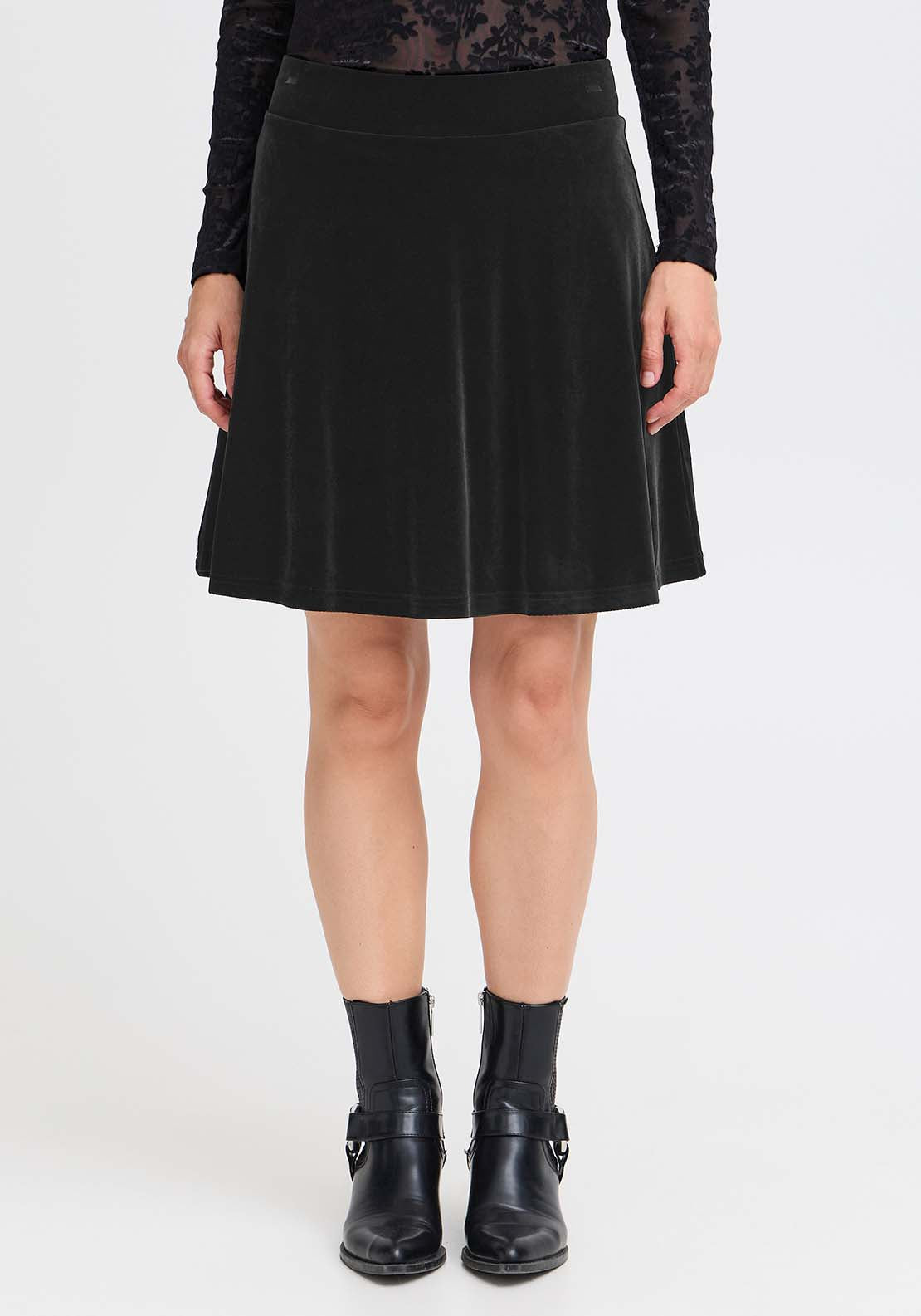 B Young Perlina Skirt - Black 4 Shaws Department Stores