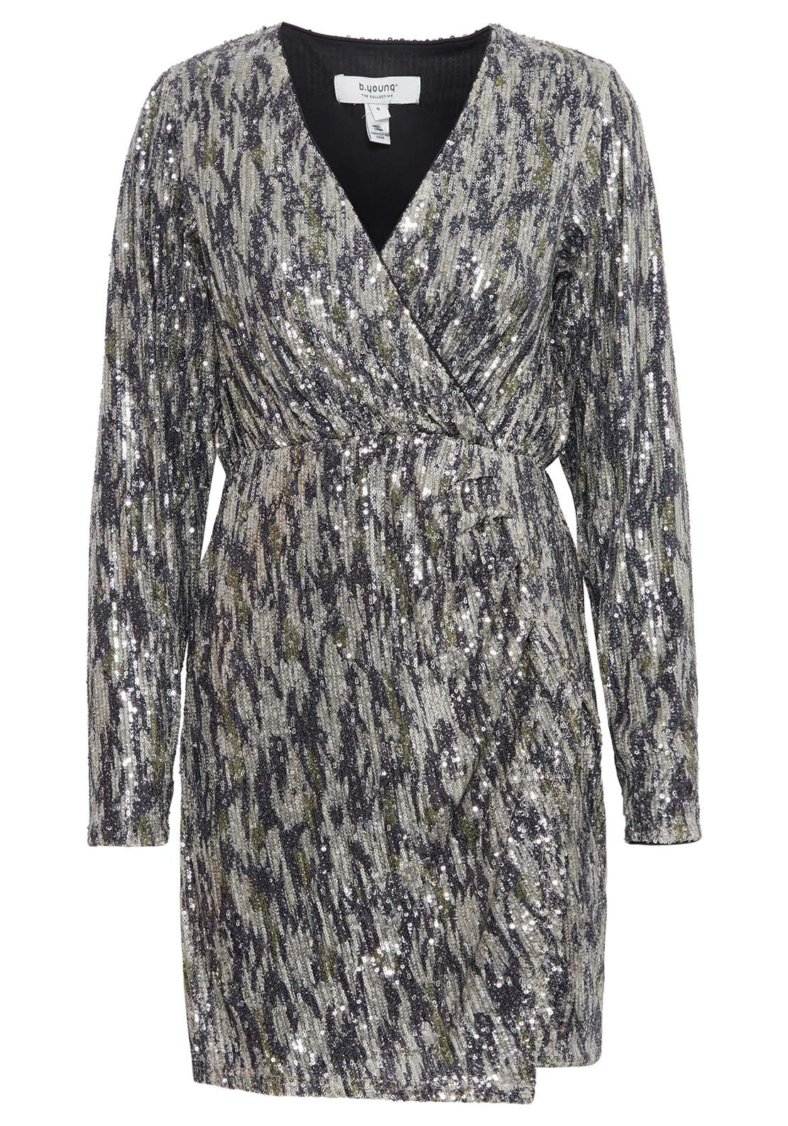 B Young Solia Dress - Cement Camo Mix 2 Shaws Department Stores