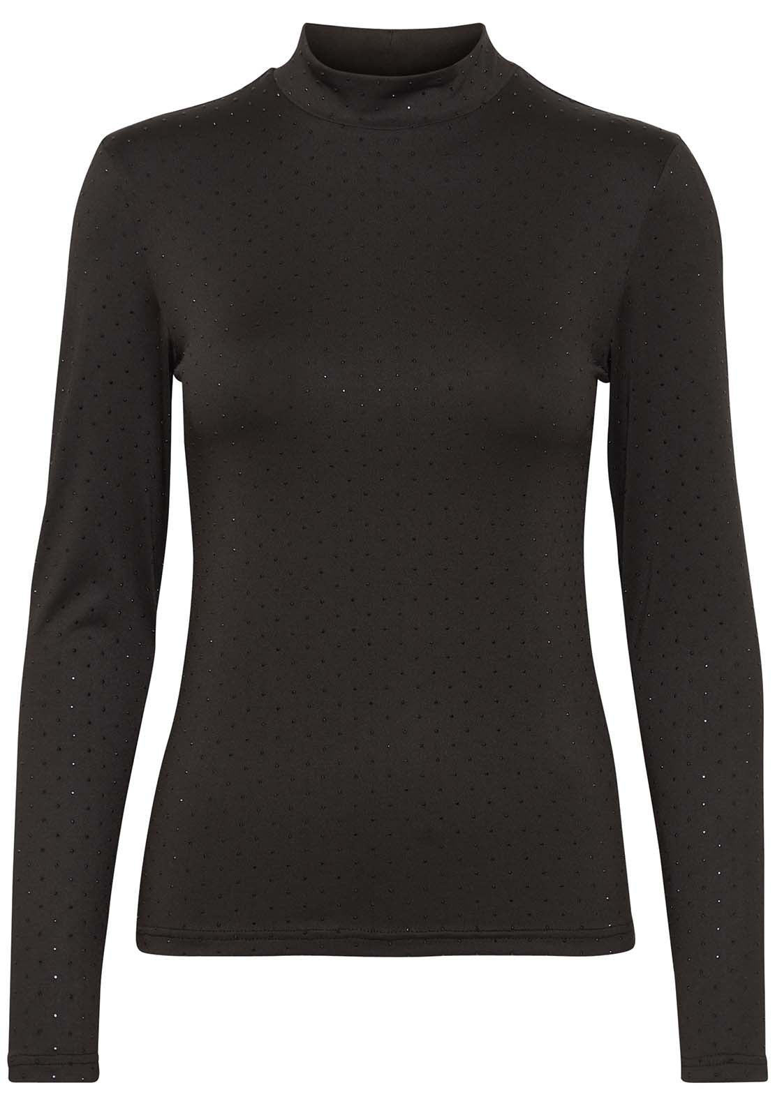 B Young Shania Top - Black 1 Shaws Department Stores
