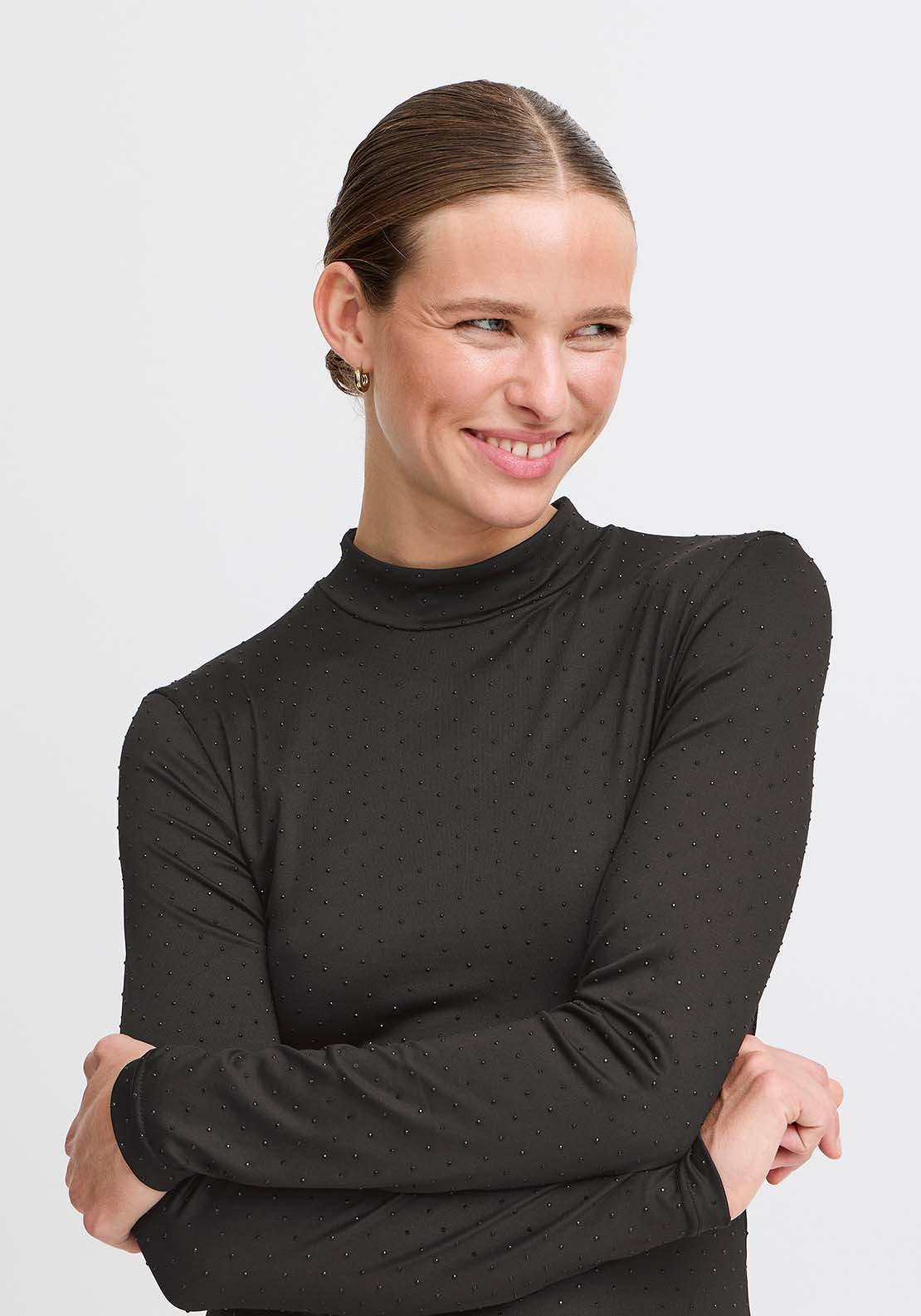 B Young Shania Top - Black 2 Shaws Department Stores