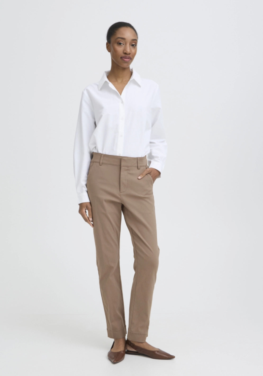 Dixi Straight Pants - Brown