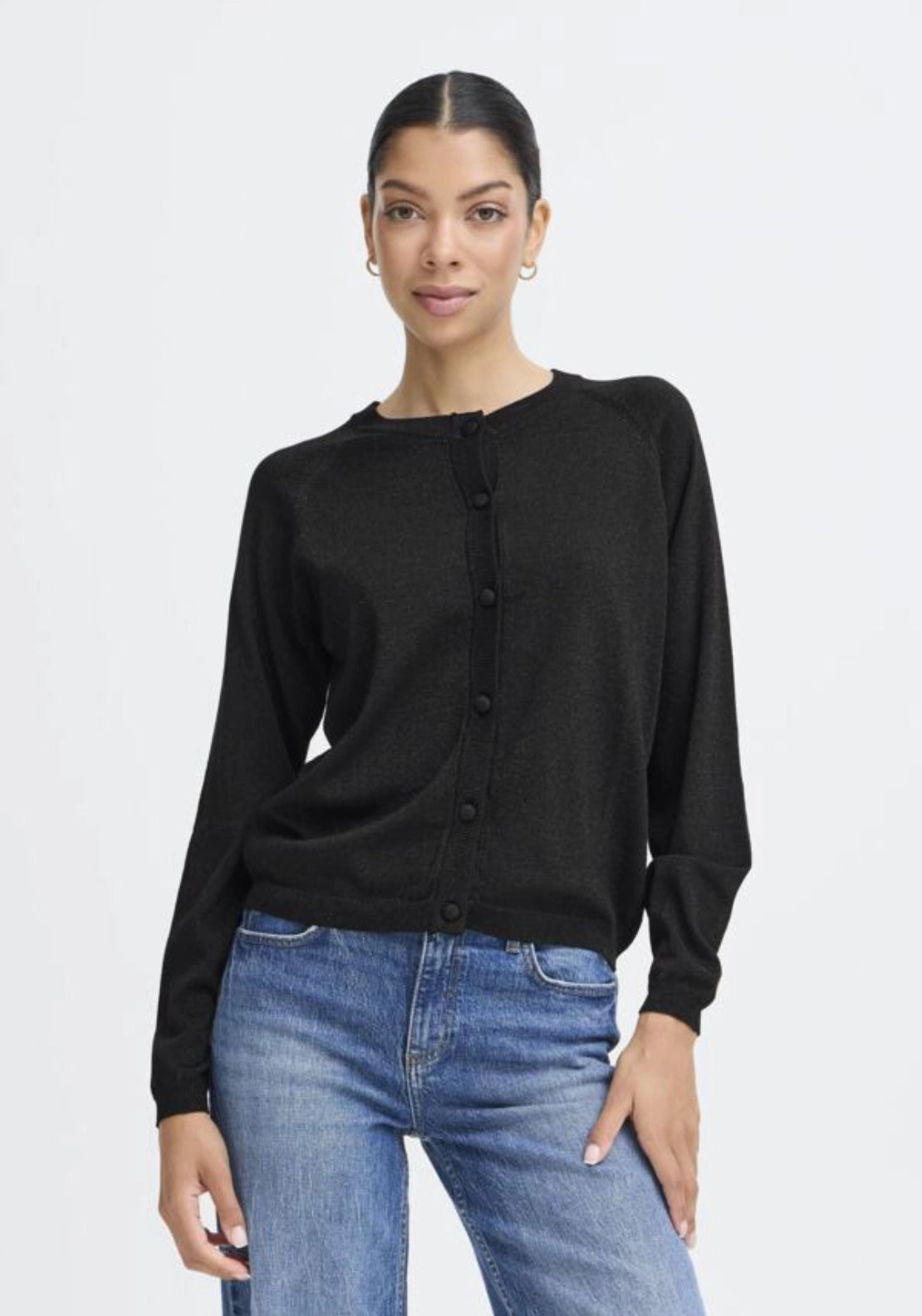 Mobbe Long Sleeve Cardigan - Meteorite