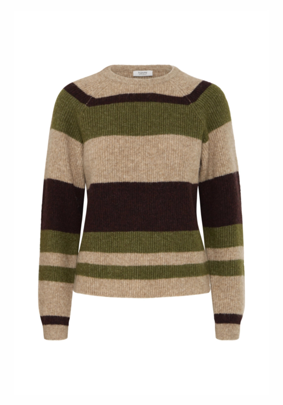 Otaja Jumper - Avocado Melange Stripe