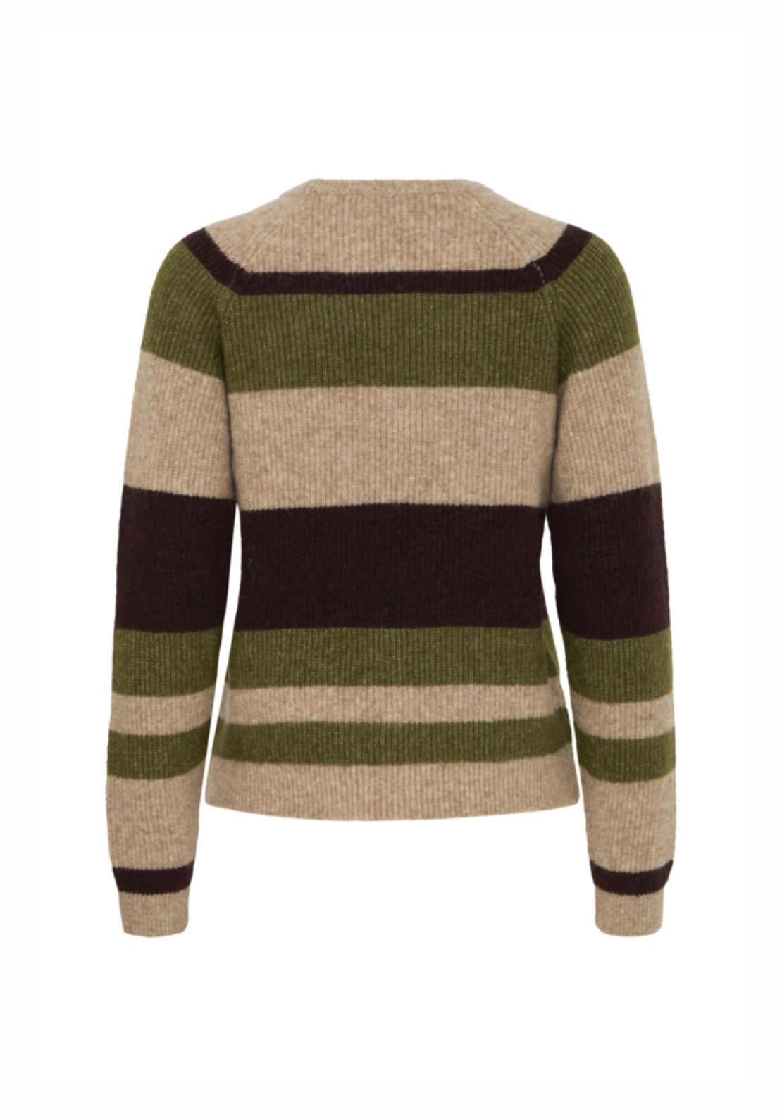 Otaja Jumper - Avocado Melange Stripe