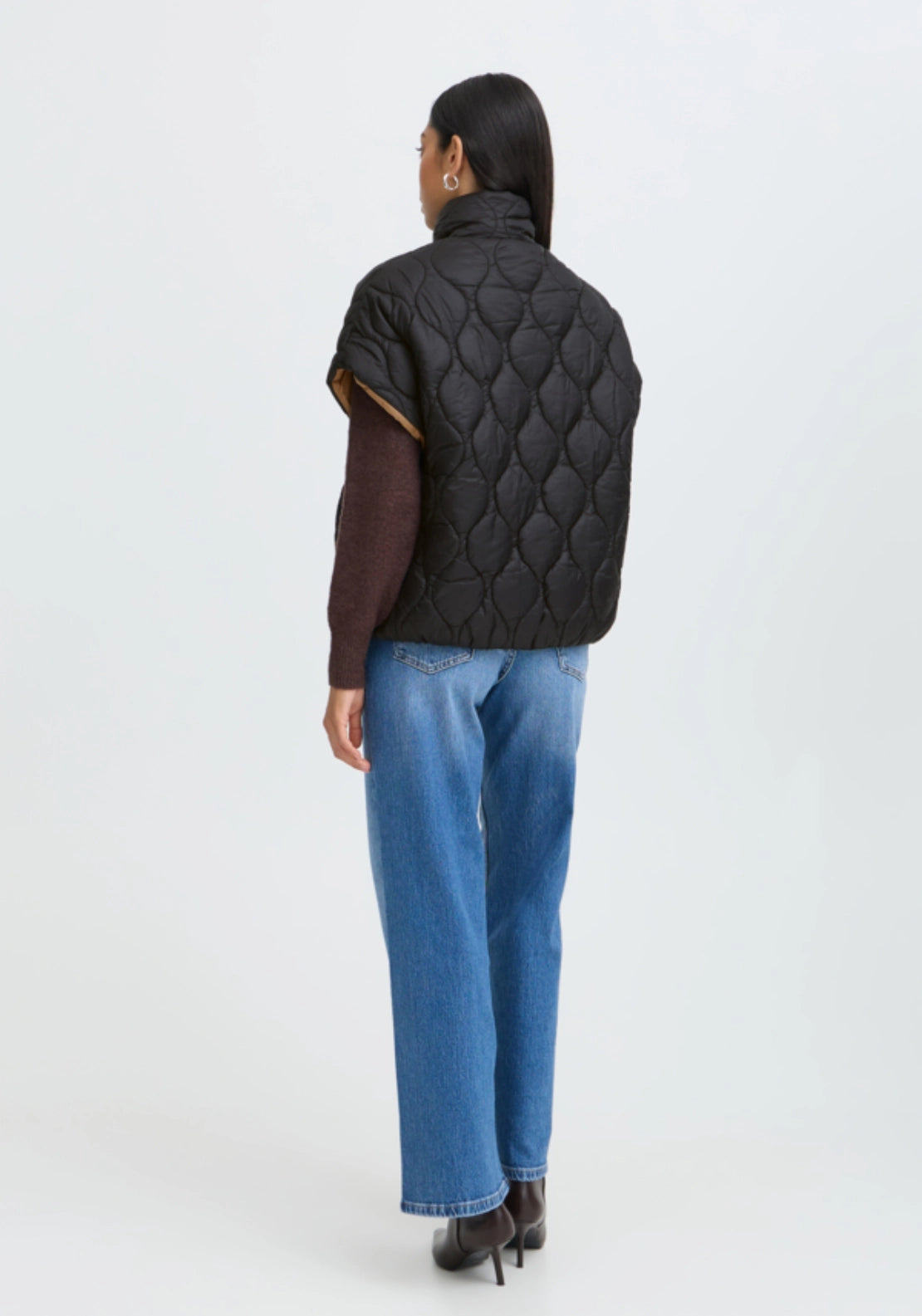 Berta Reversible Waistcoat - Meteorite