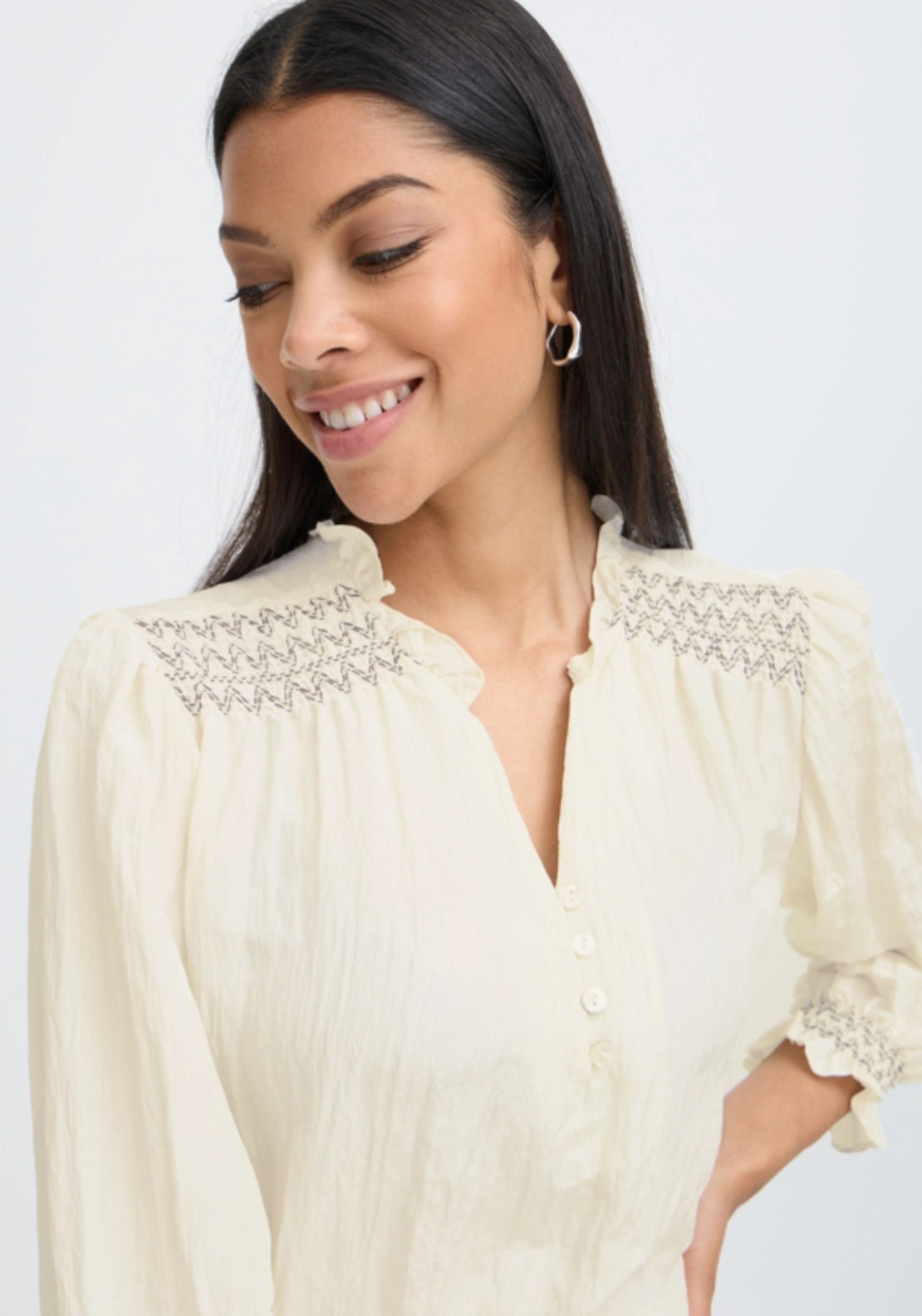 Fadile Blouse - Grey