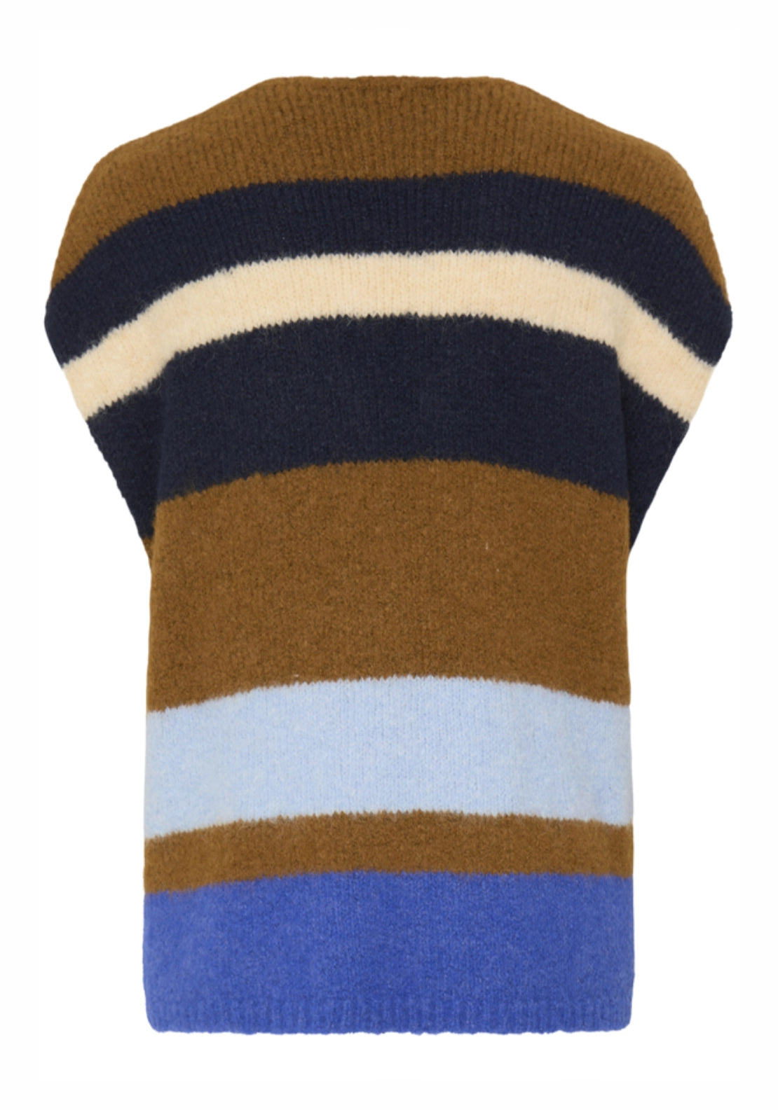 Millers Stripe Vest - Sepia Mel Stripe