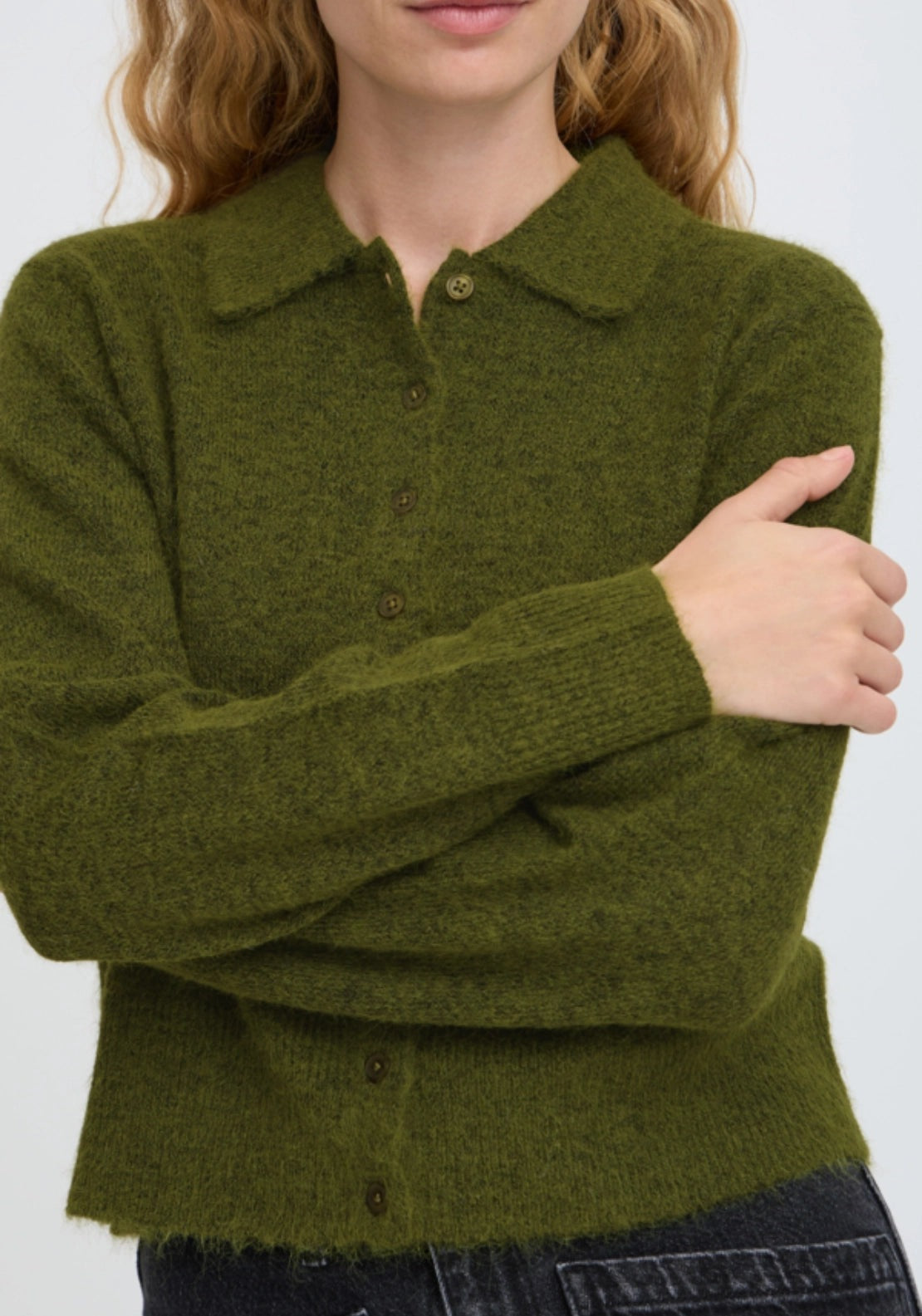 Minua Cardigan - Avocado Melange